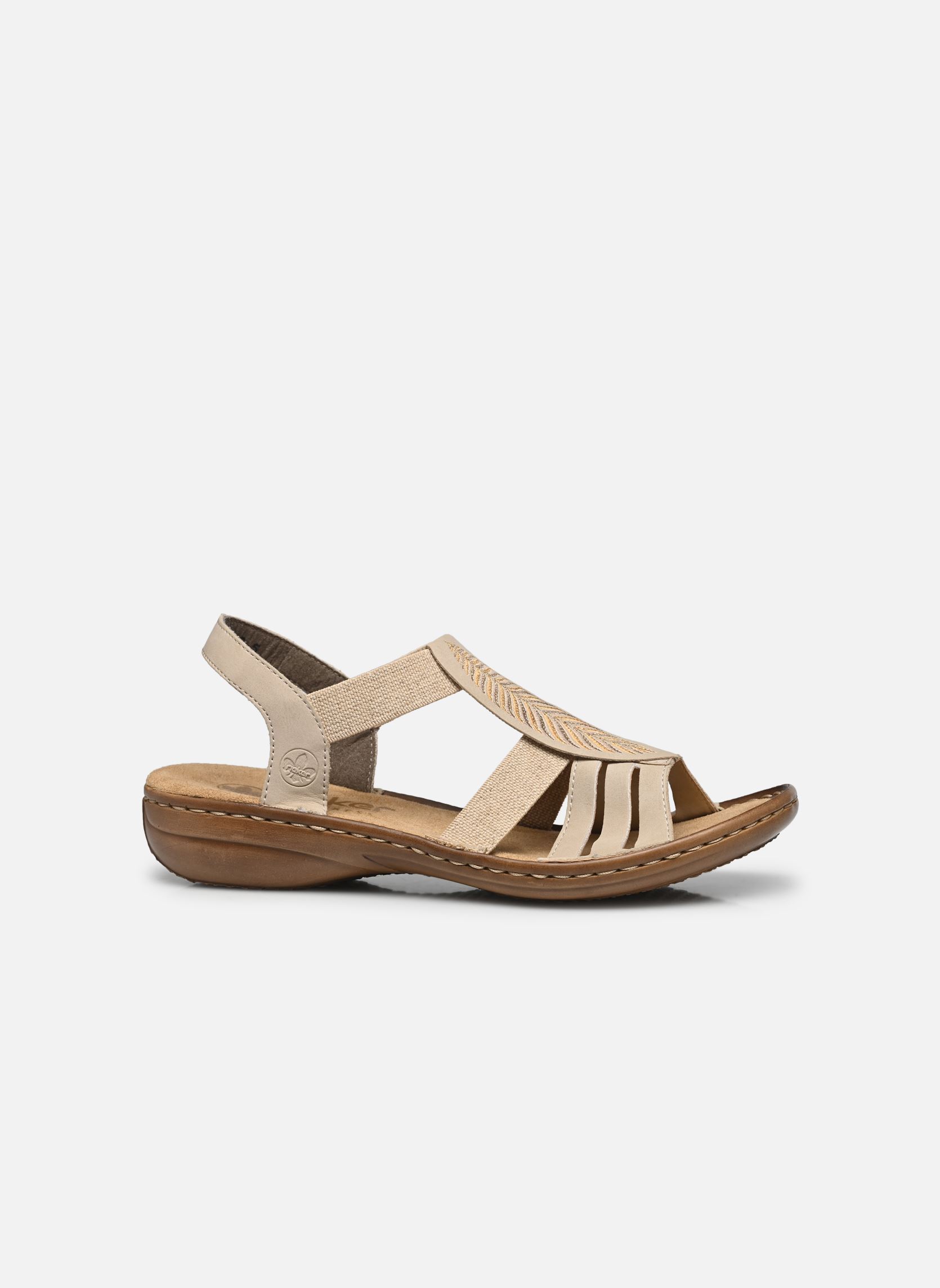 Sandali piatti 608C0 donna beige Rieker Sandali piatti 608C0 donna beige BEIGE