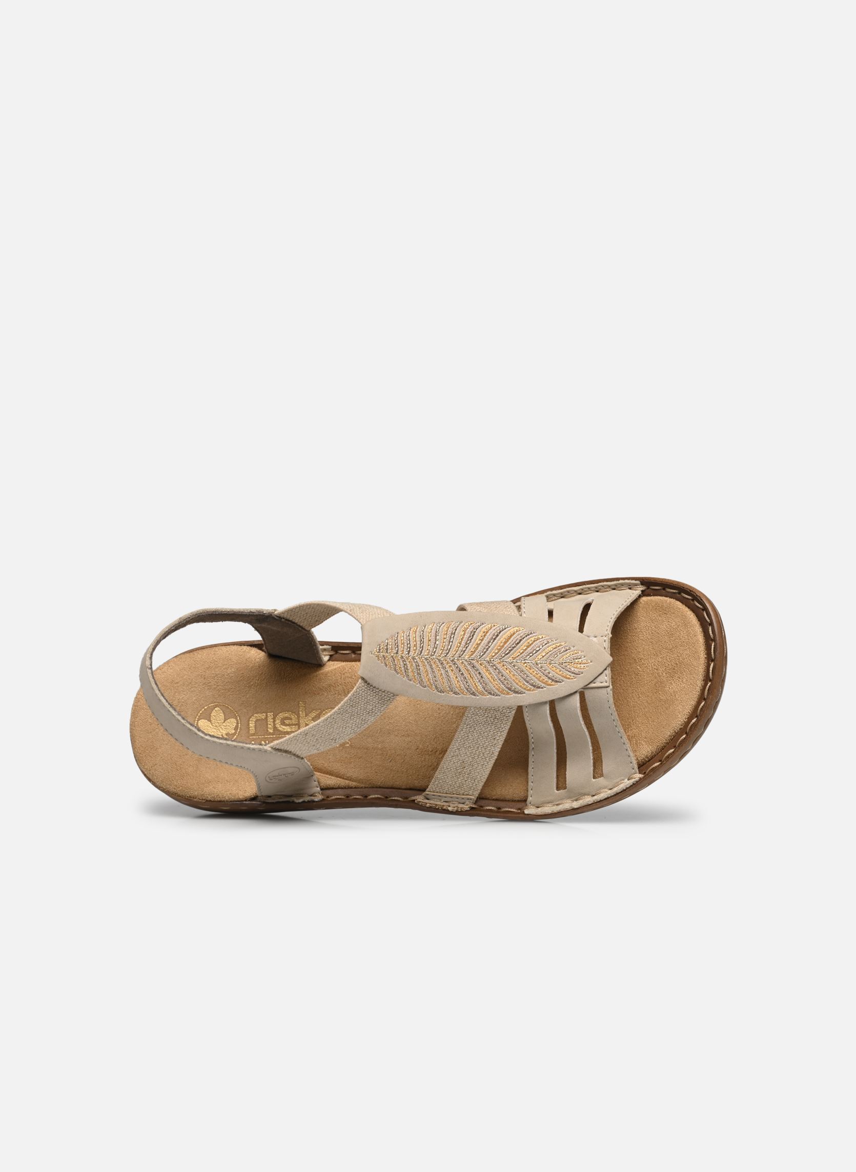 Sandali piatti 608C0 donna beige Rieker Sandali piatti 608C0 donna beige BEIGE