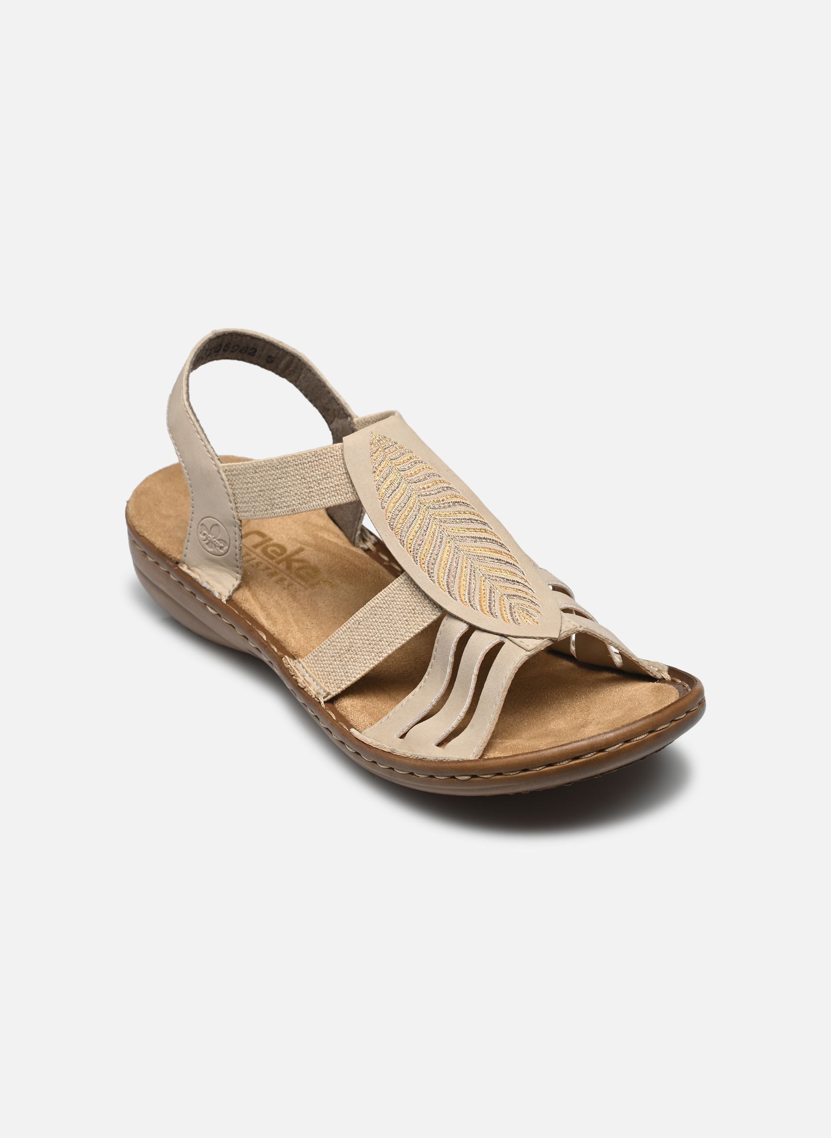 Sandali piatti 608C0 donna beige Rieker Sandali piatti 608C0 donna beige BEIGE