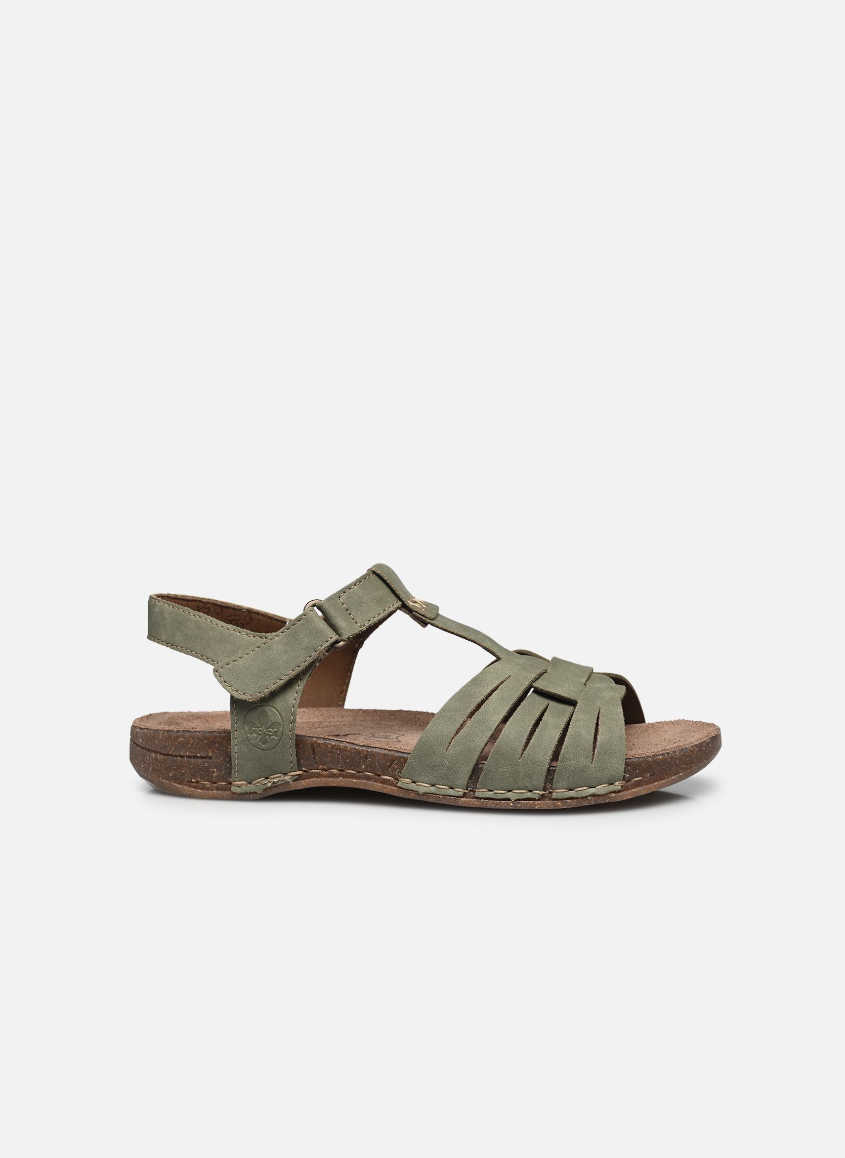 Sandales plates 61461 femme vert Rieker Sandales plates 61461 femme vert VERT