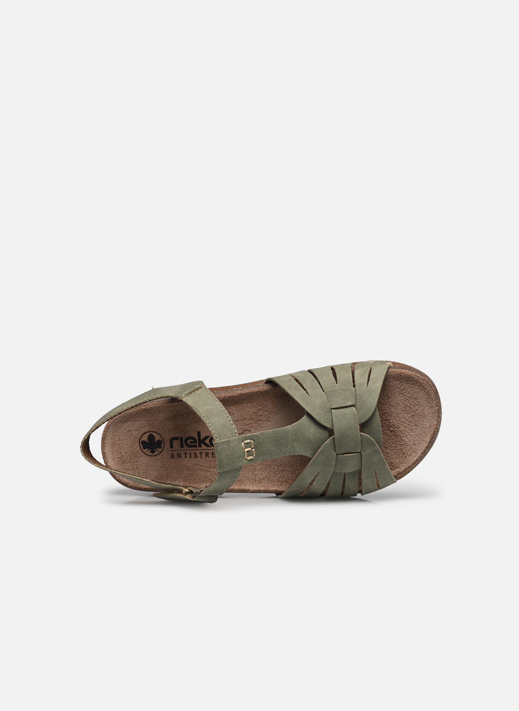 Sandales plates 61461 femme vert Rieker Sandales plates 61461 femme vert VERT