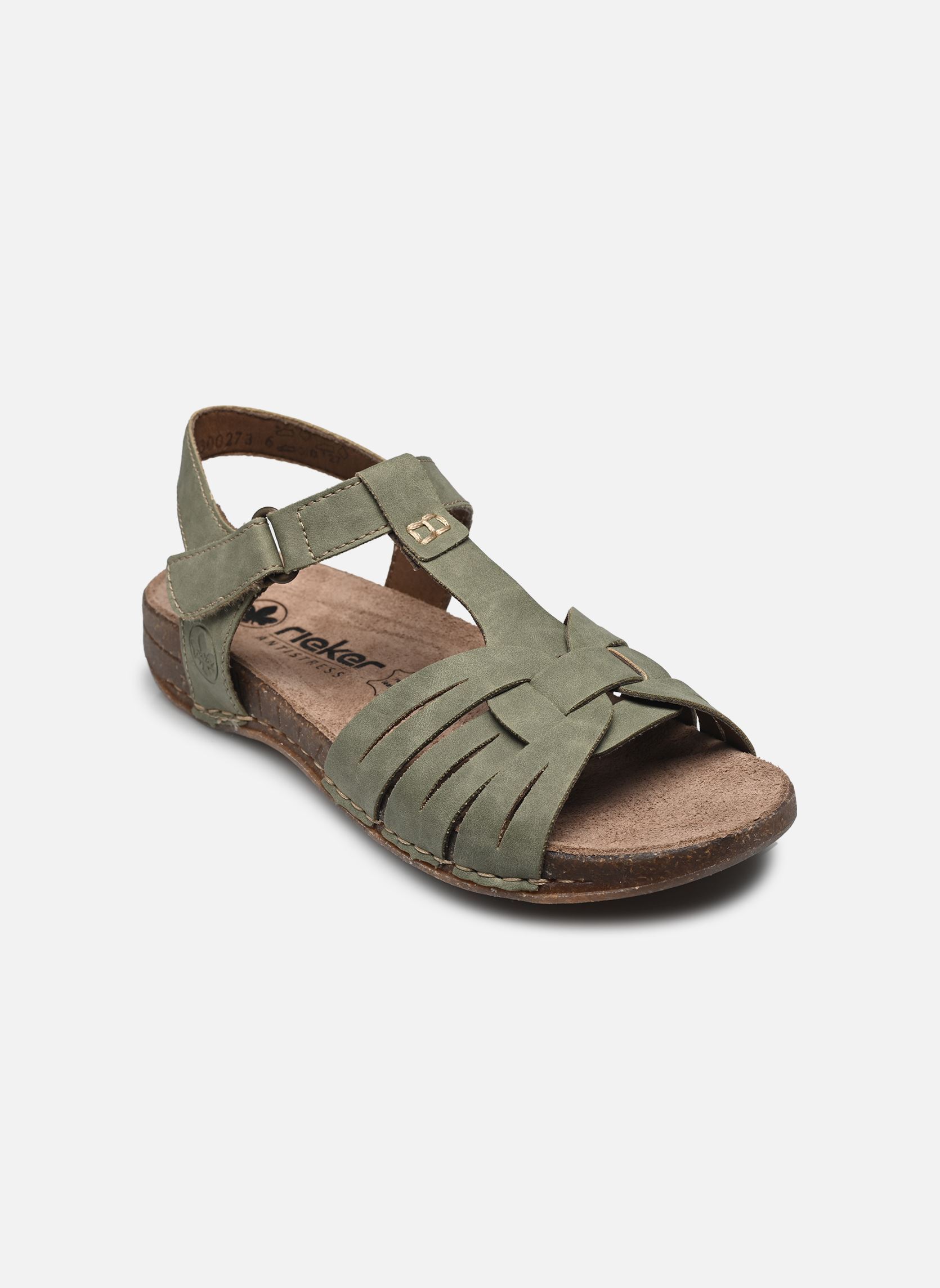 Sandales plates 61461 femme vert Rieker Sandales plates 61461 femme vert VERT