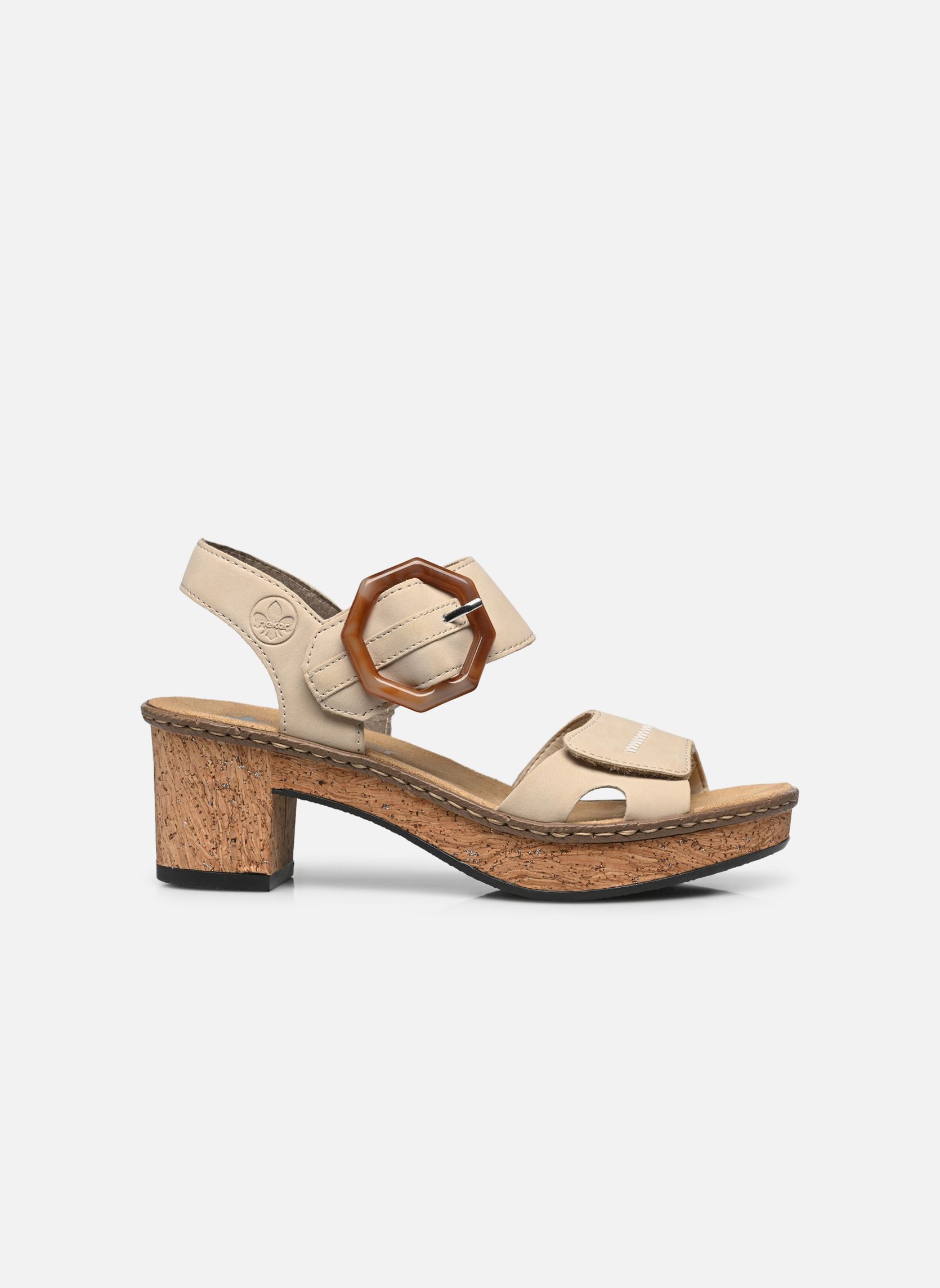 Sandalen 63850 dames beige Rieker Sandalen 63850 dames beige BEIGE