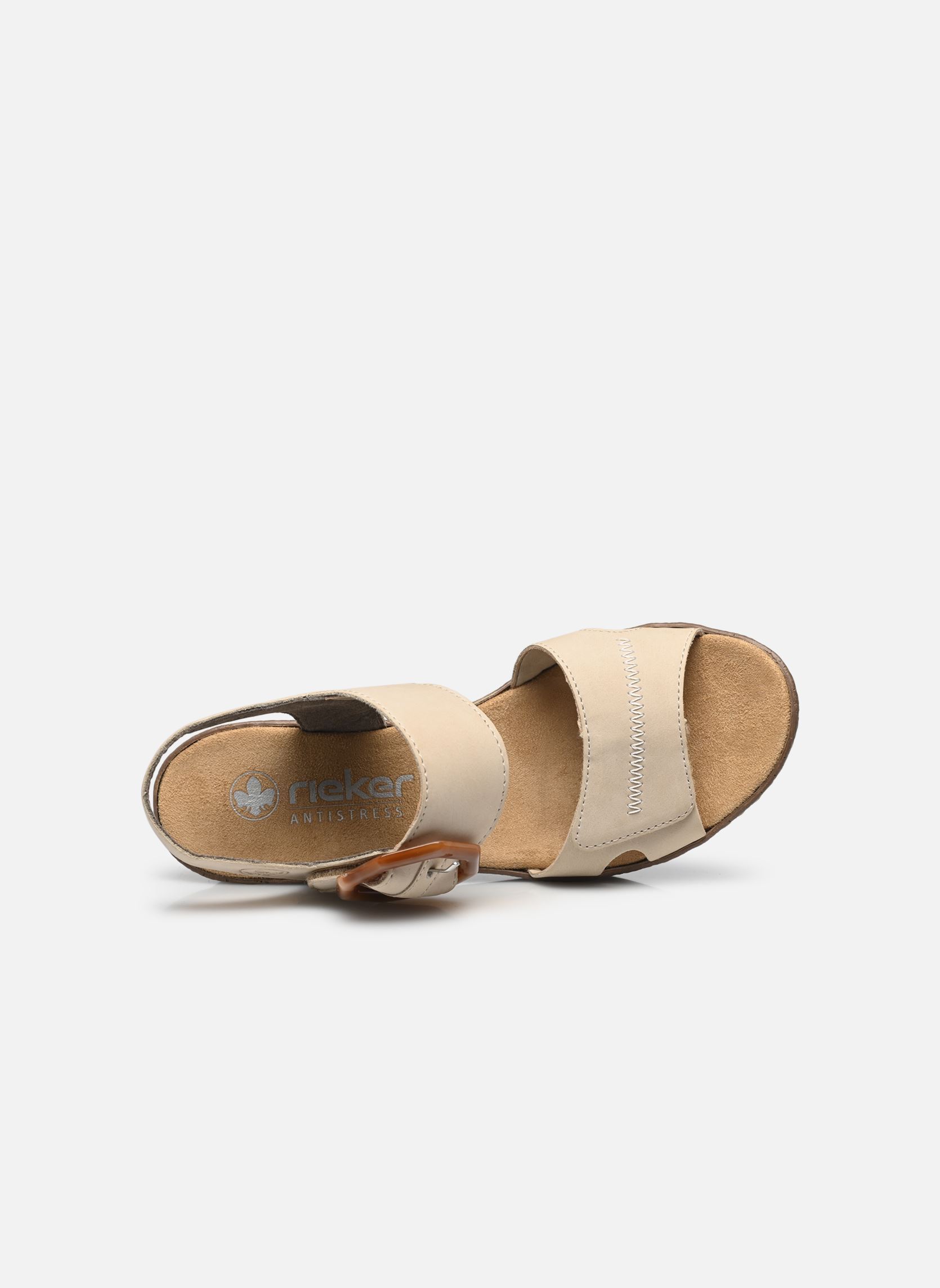 Sandalen 63850 dames beige Rieker Sandalen 63850 dames beige BEIGE