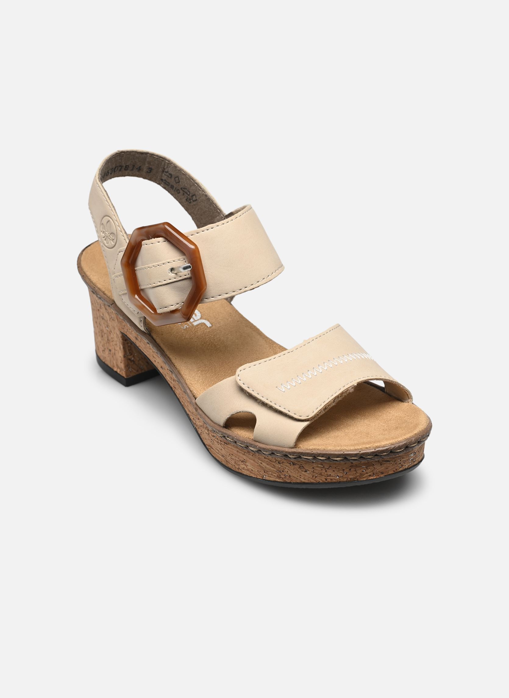 Sandalen 63850 dames beige Rieker Sandalen 63850 dames beige BEIGE