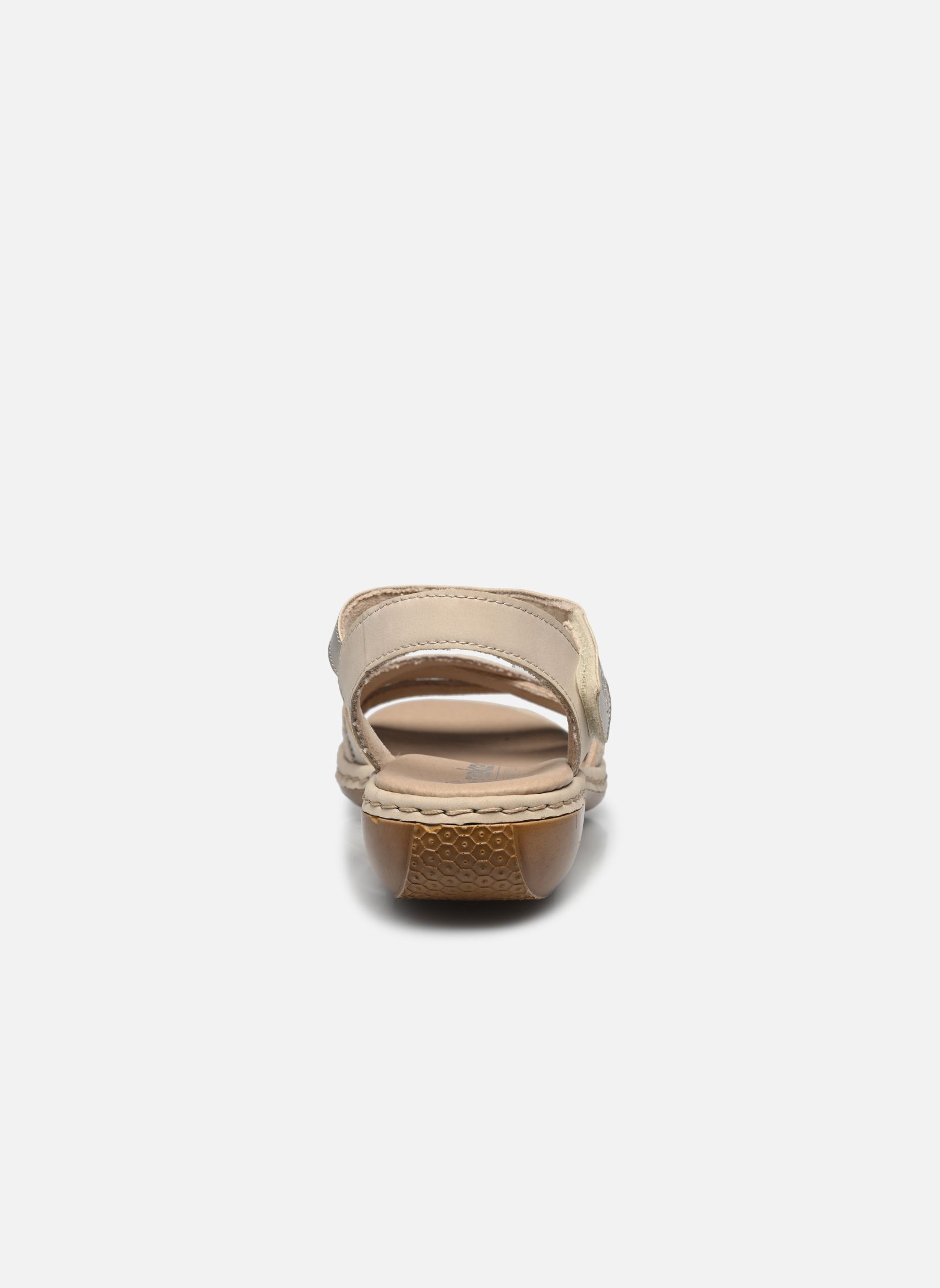 Platte sandalen 65965 dames beige Rieker Platte sandalen 65965 dames beige BEIGE COMBINE