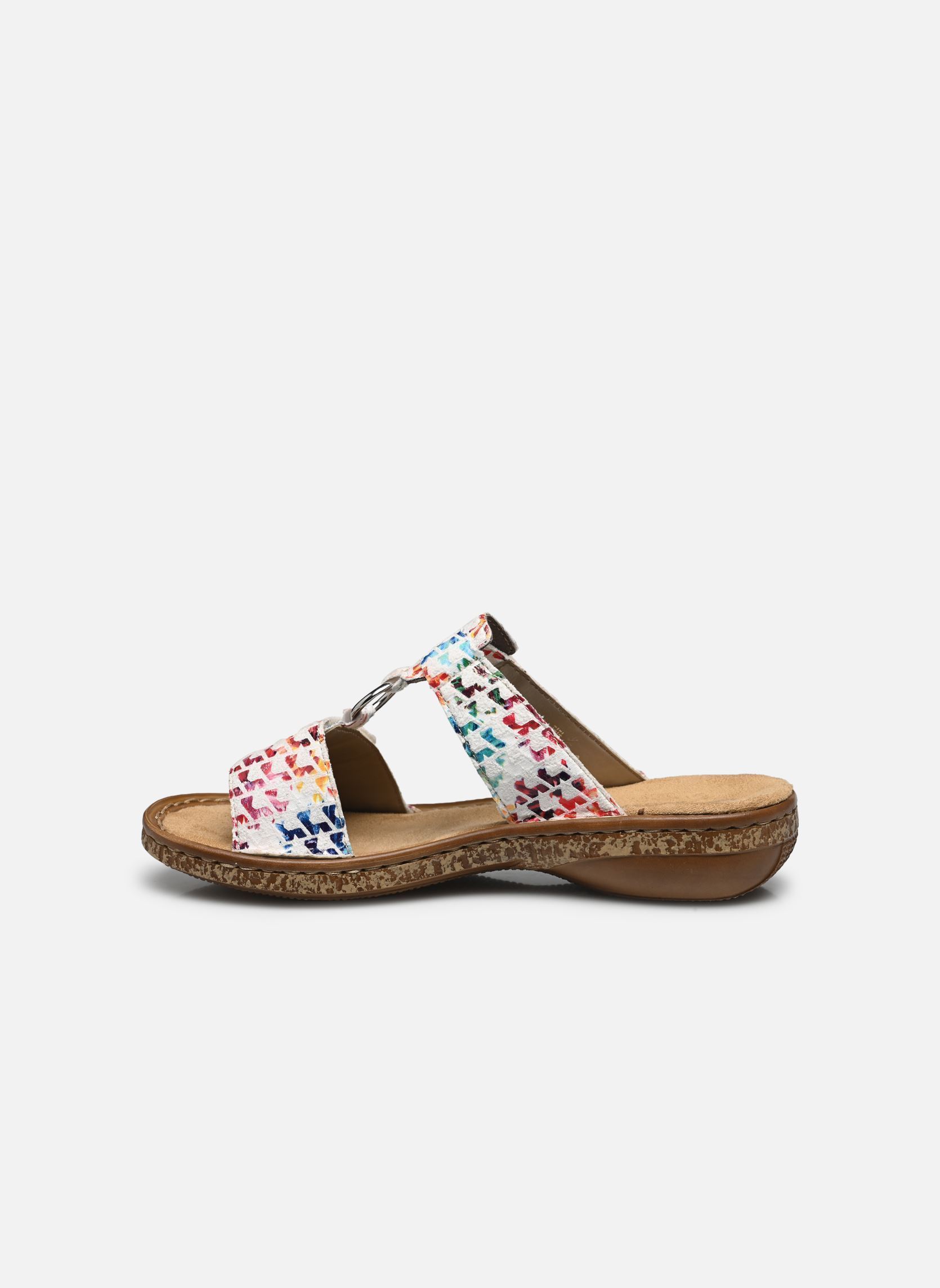 Mules et sabots 628P9 femme multicolore Rieker Mules et sabots 628P9 femme multicolore MULTICOLORE
