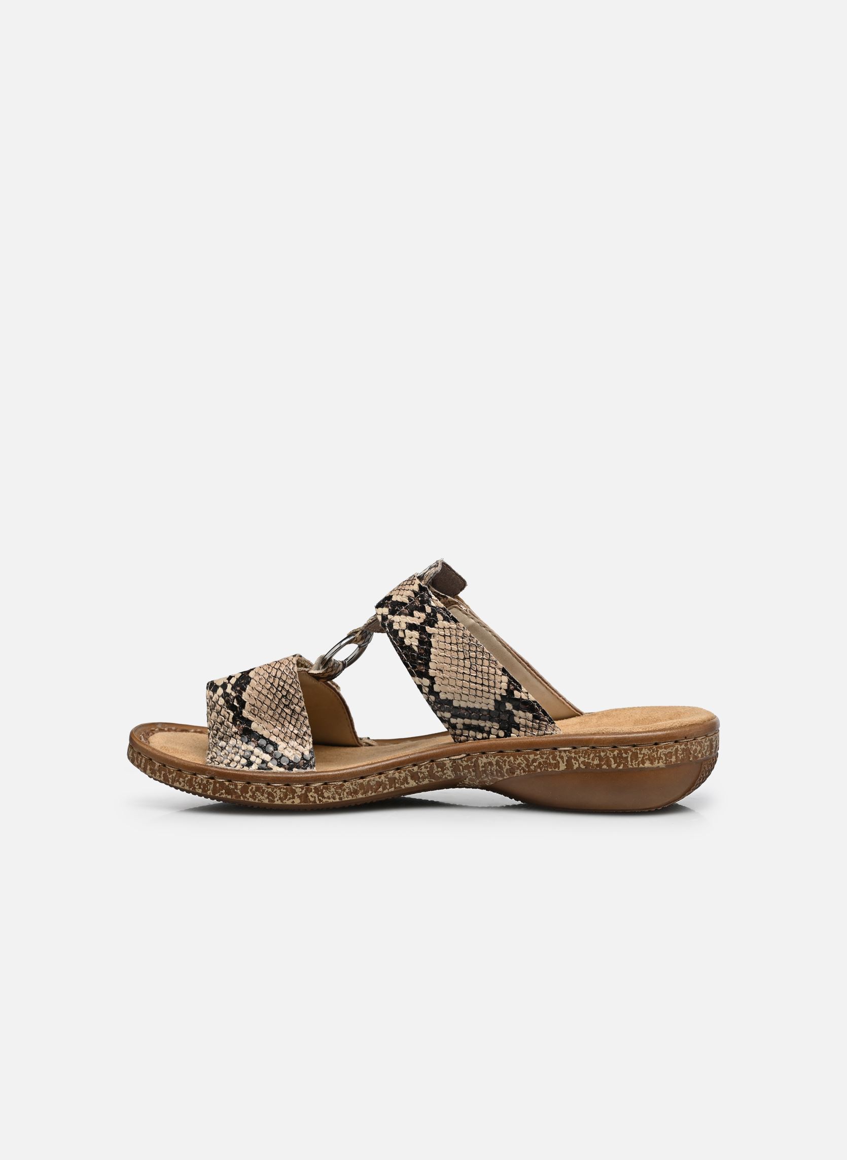 Mules et sabots 628P9 femme beige Rieker Mules et sabots 628P9 femme beige NATUR