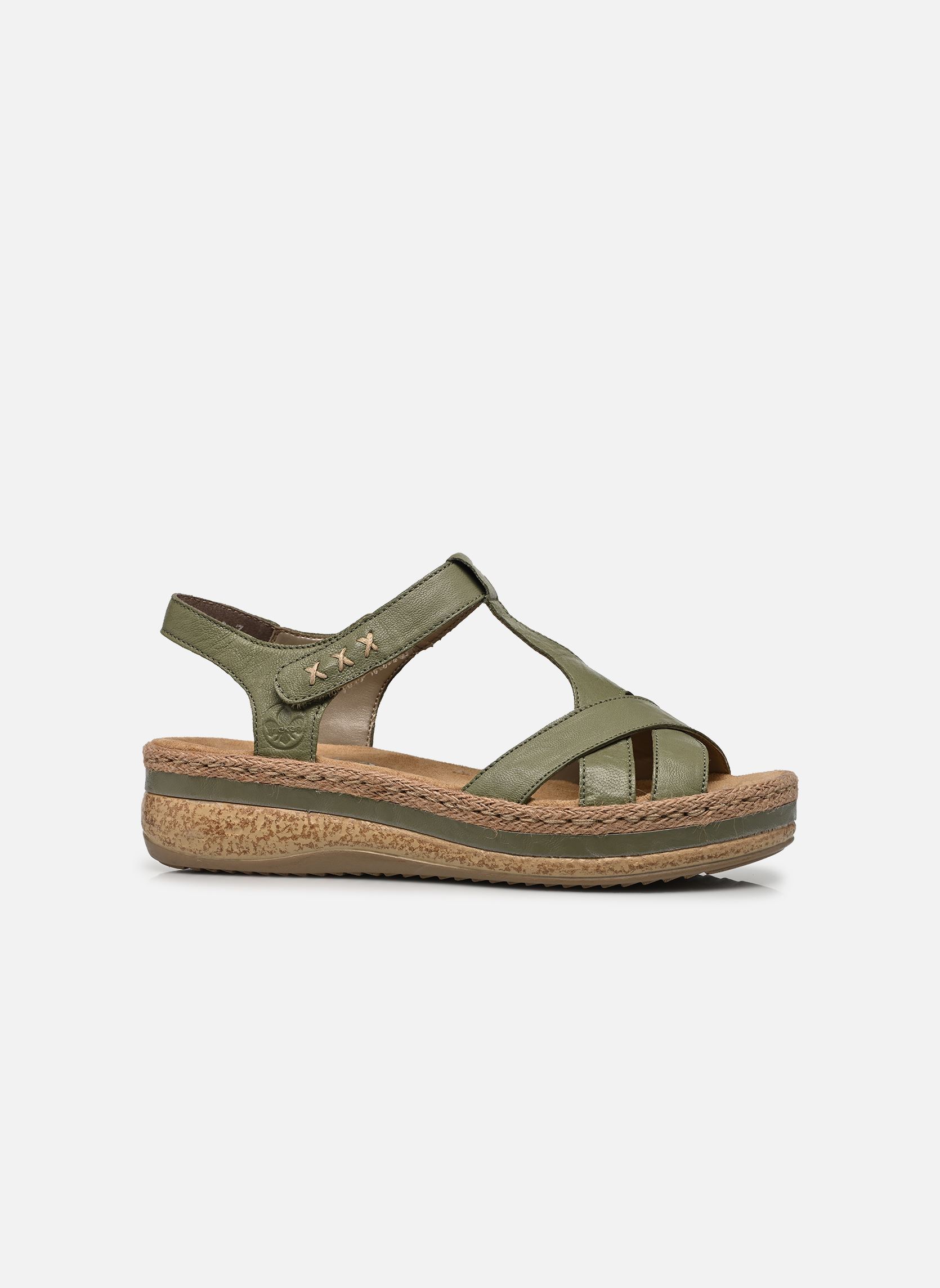 Sandales compensées et plateformes V0919 femme vert Rieker Sandales compensées et plateformes V0919 femme vert MINT