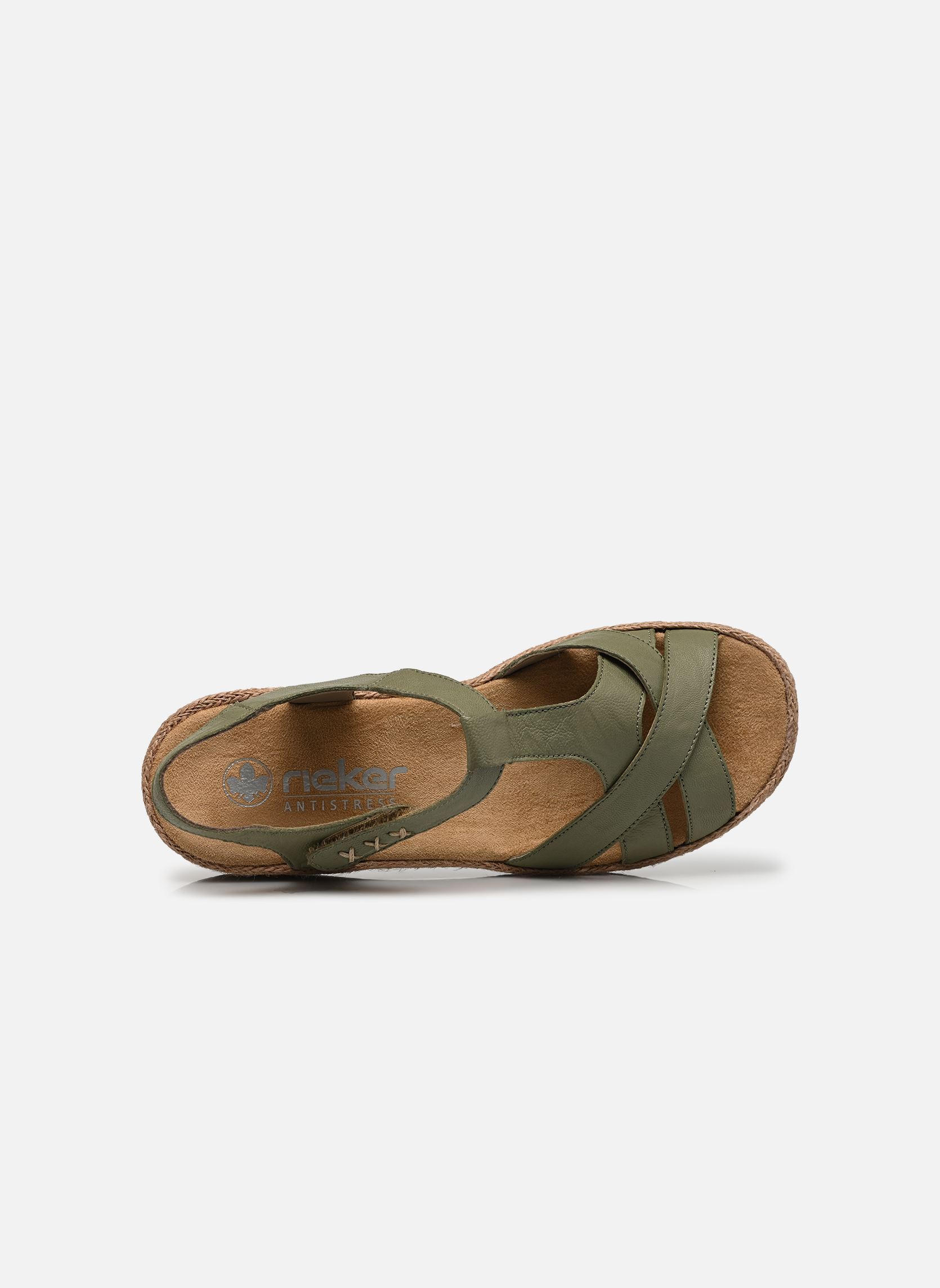 Sandales compensées et plateformes V0919 femme vert Rieker Sandales compensées et plateformes V0919 femme vert MINT
