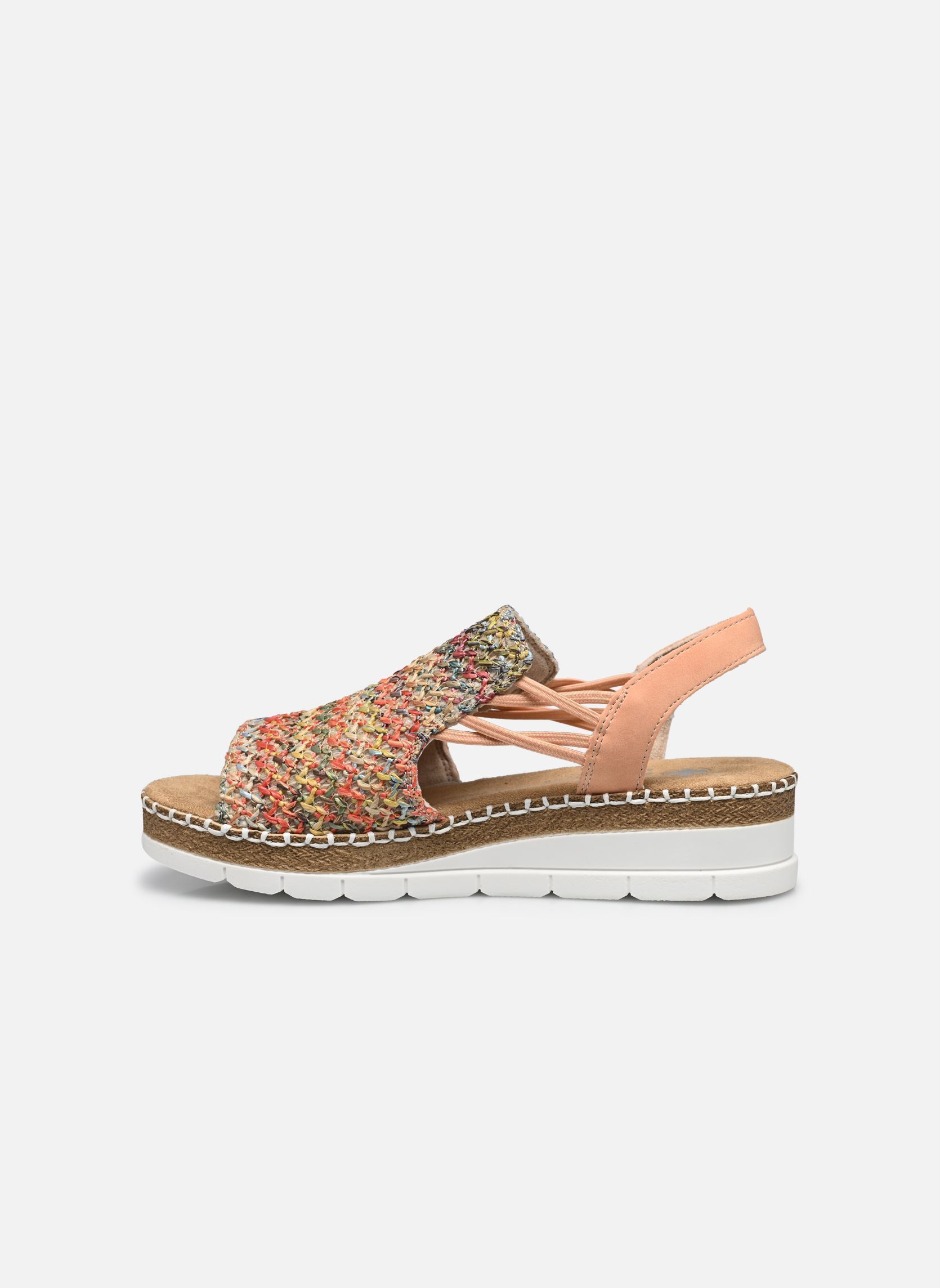 Sandales compensées et plateformes V1241 femme multicolore Rieker Sandales compensées et plateformes V1241 femme multicolore MULTICOLORE