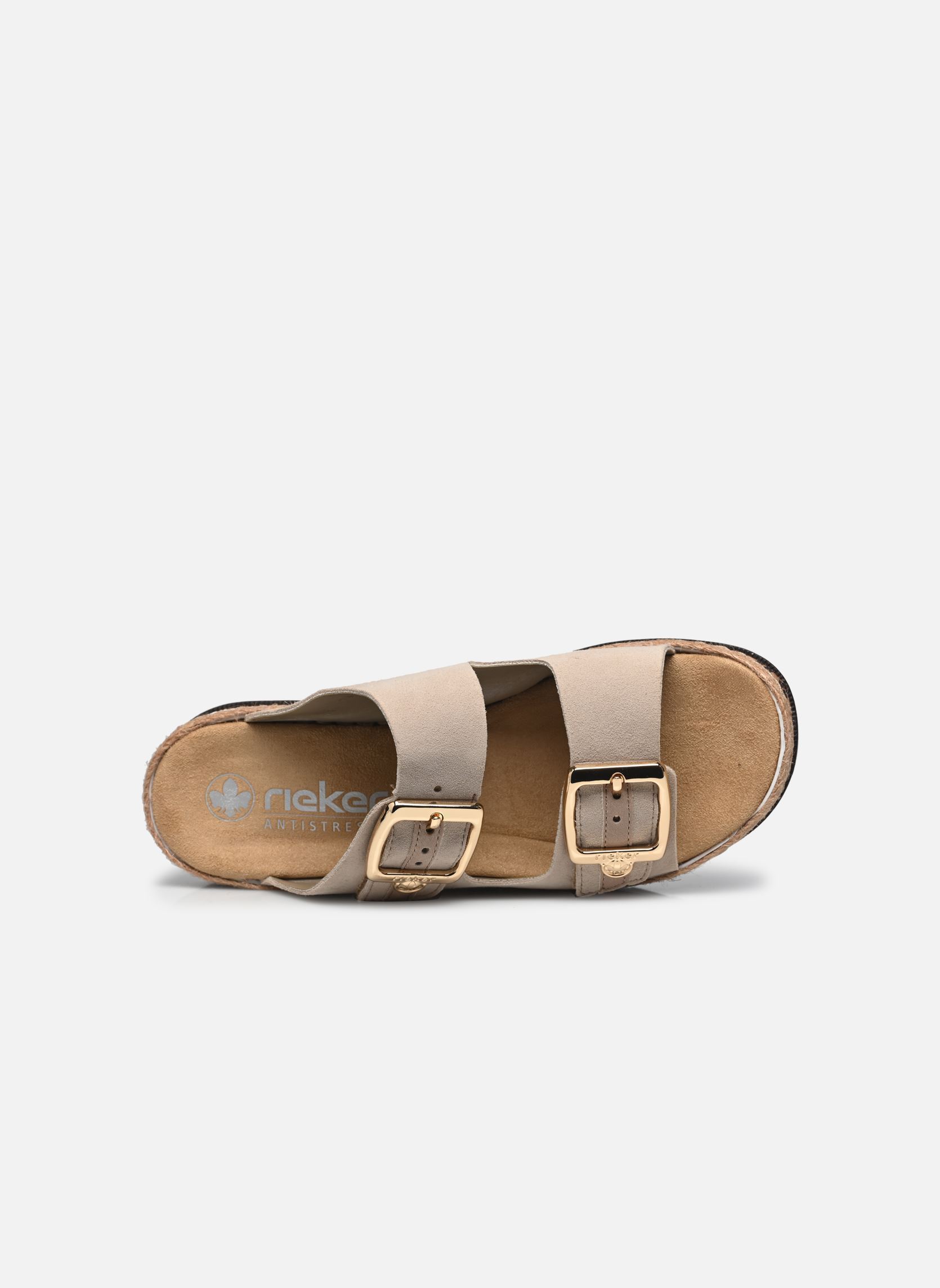 Muilen en klompen V7955 dames beige Rieker Muilen en klompen V7955 dames beige BEIGE