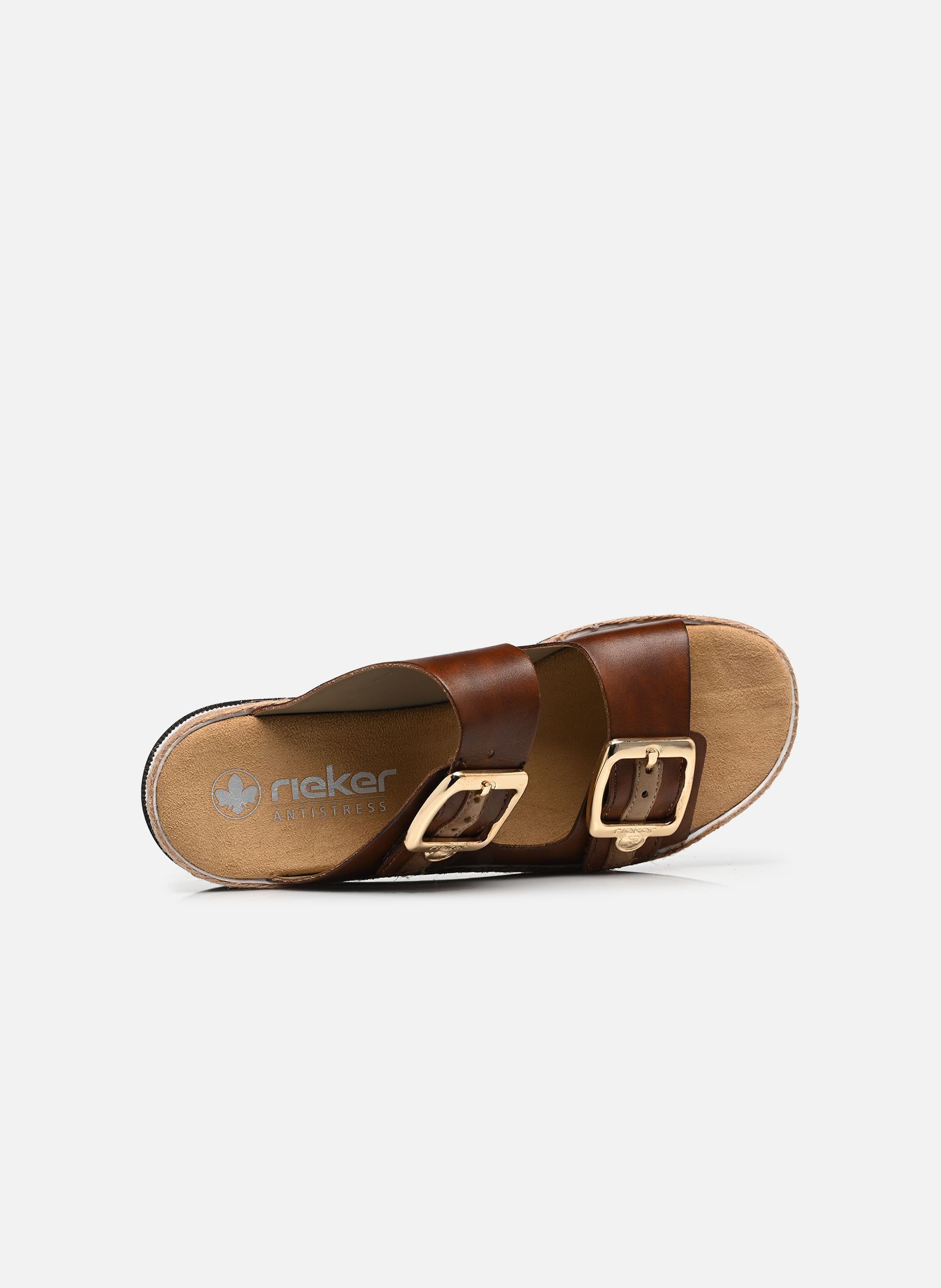 Mules et sabots V7955 femme marron Rieker Mules et sabots V7955 femme marron REH/SHELL