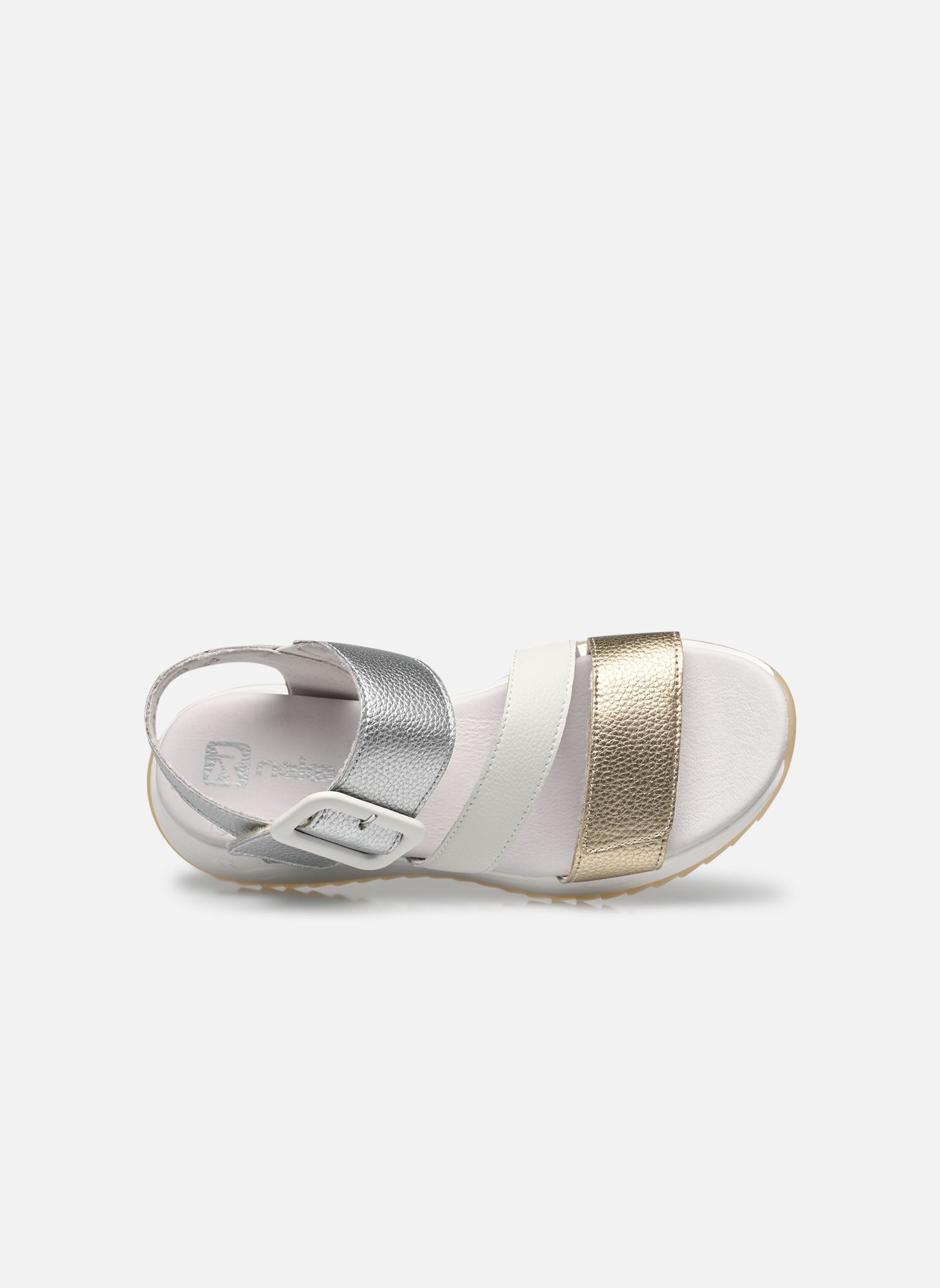 Sandales compensées et plateformes W2950 femme blanc Rieker Sandales compensées et plateformes W2950 femme blanc OR