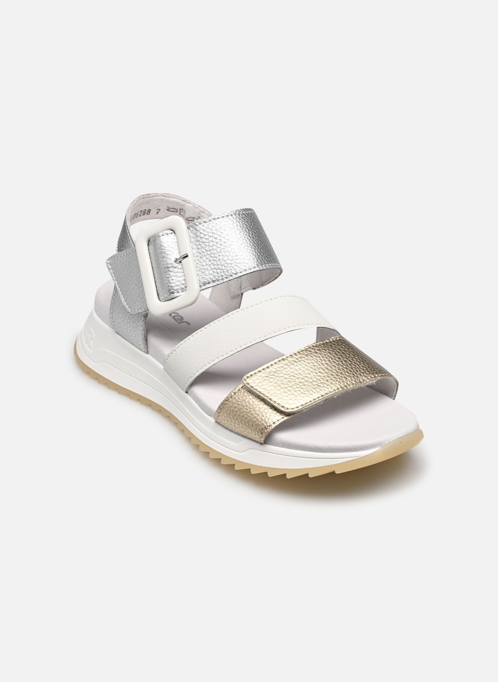 Sandales compensées et plateformes W2950 femme blanc Rieker Sandales compensées et plateformes W2950 femme blanc OR