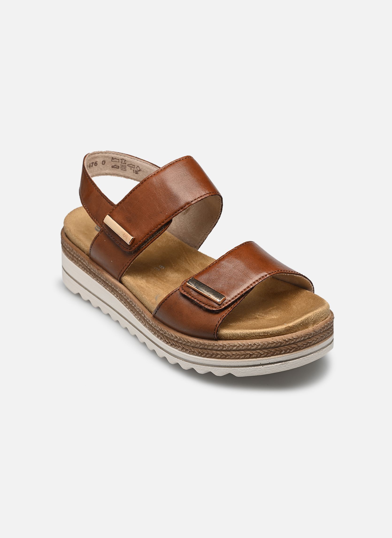 Sandalias y plataformas de cuña D0Q59 mujer marrón Remonte Sandalias y plataformas de cuña D0Q59 mujer marrón MARRON