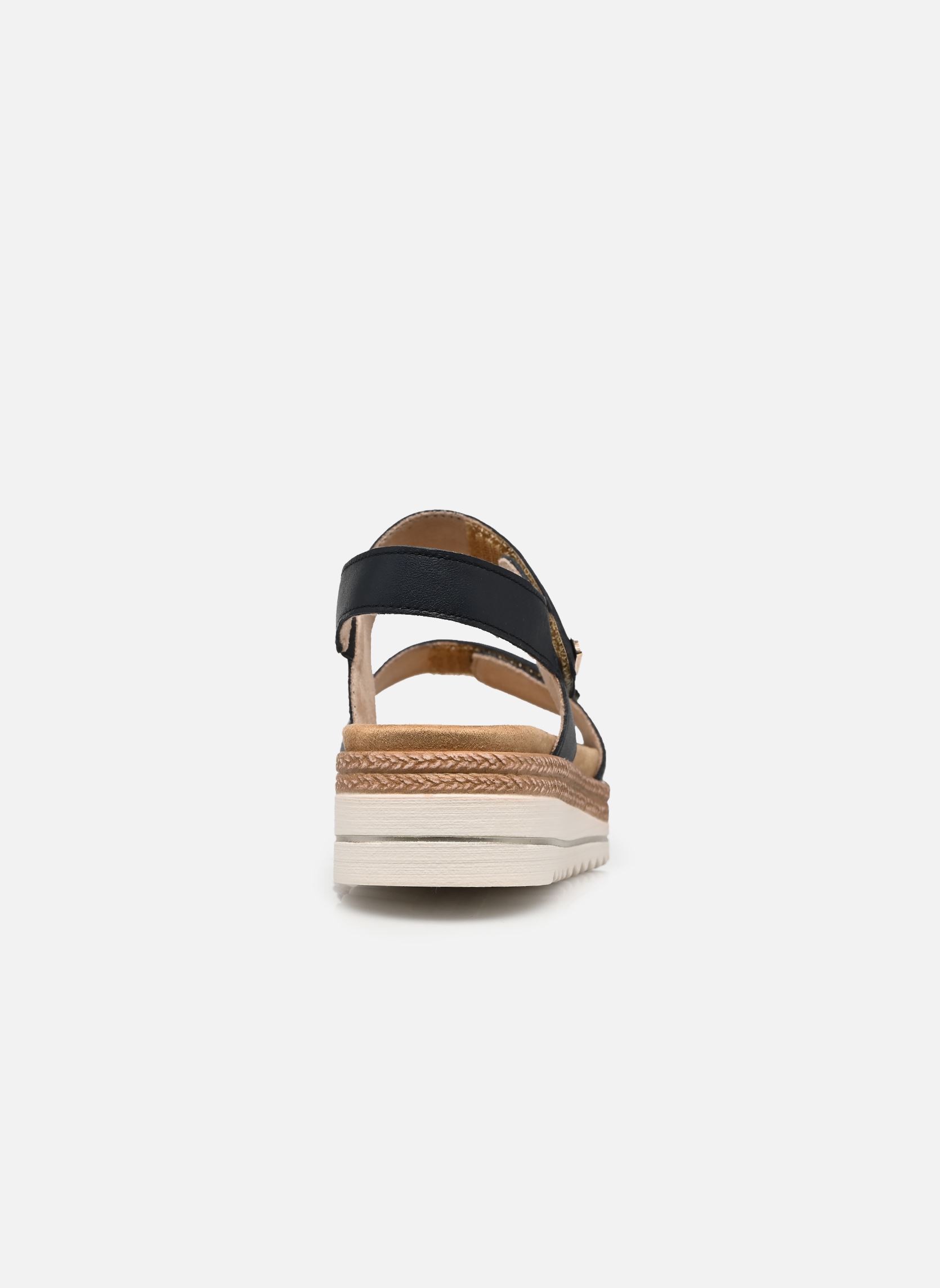 Sandalen met sleehak en plateau D0Q59 dames blauw Remonte Sandalen met sleehak en plateau D0Q59 dames blauw PAZIFIK