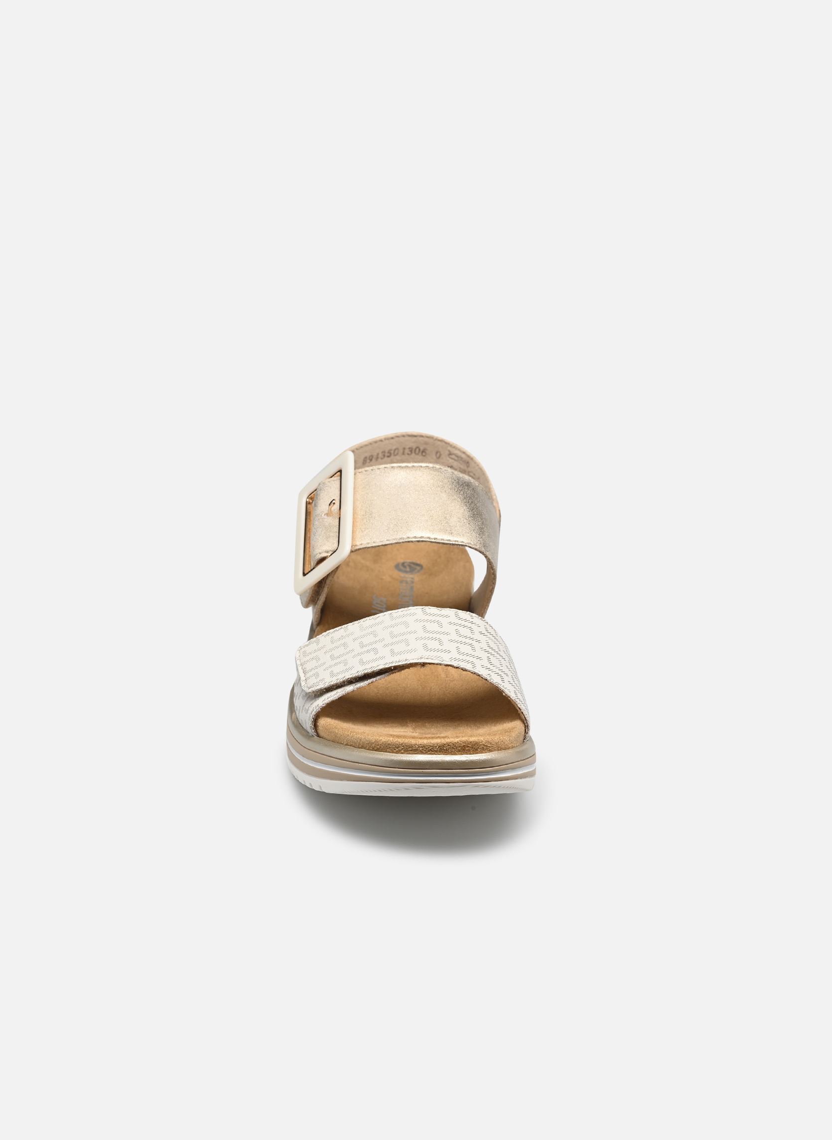 Sandales compensées et plateformes D1J53 femme beige Remonte Sandales compensées et plateformes D1J53 femme beige BEIGE COMBINE
