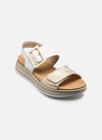 Sandalen met sleehak en plateau D1J53 dames wit Remonte Sandalen met sleehak en plateau D1J53 dames wit MUSCHEL/WEISS