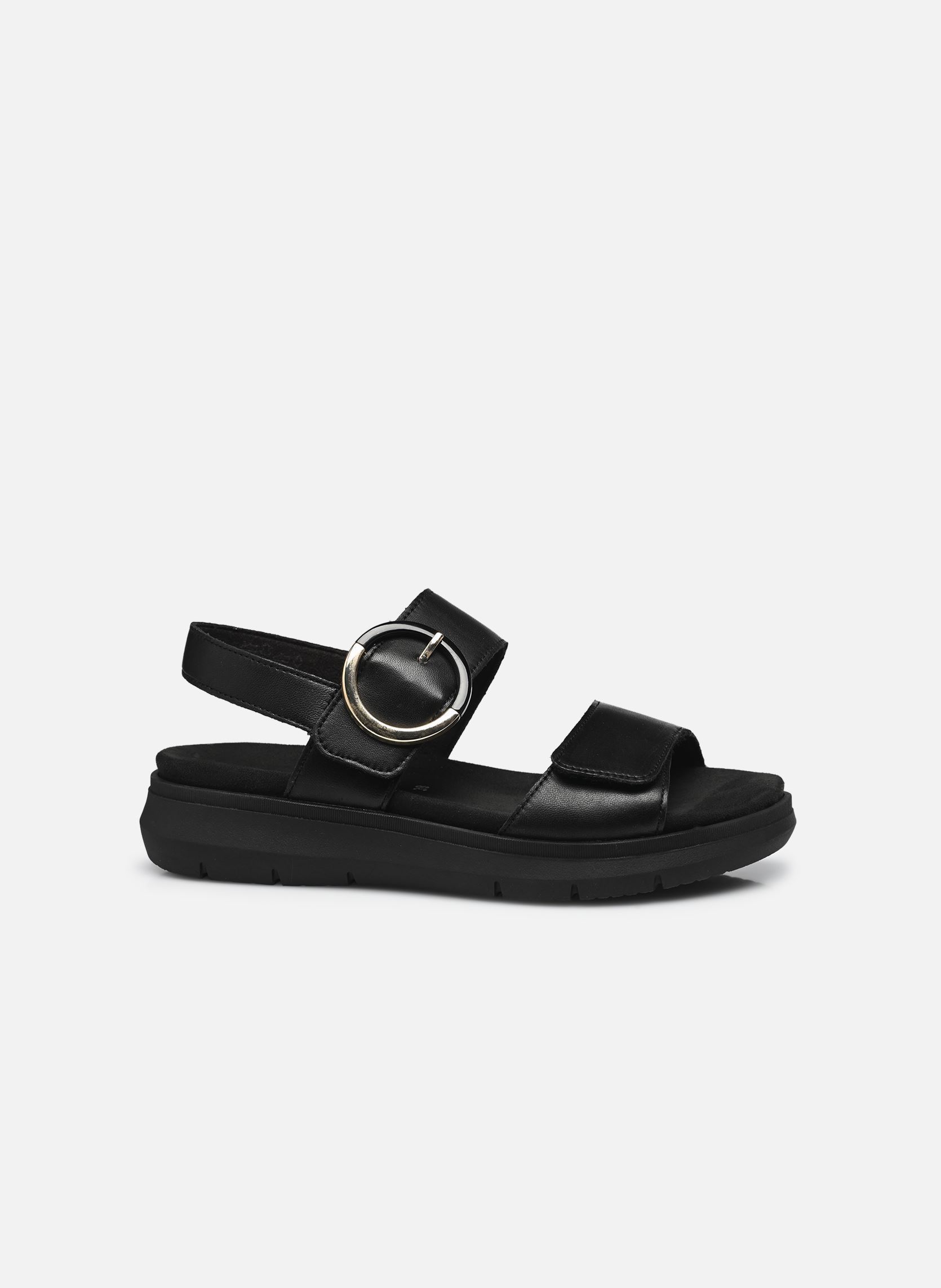Sandalen met sleehak en plateau D2K50 dames zwart Remonte Sandalen met sleehak en plateau D2K50 dames zwart NOIR