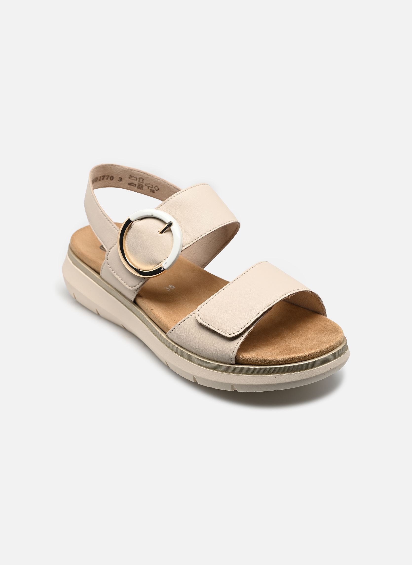 Sandales compensées et plateformes D2K50 femme beige Remonte Sandales compensées et plateformes D2K50 femme beige PORZELLAN
