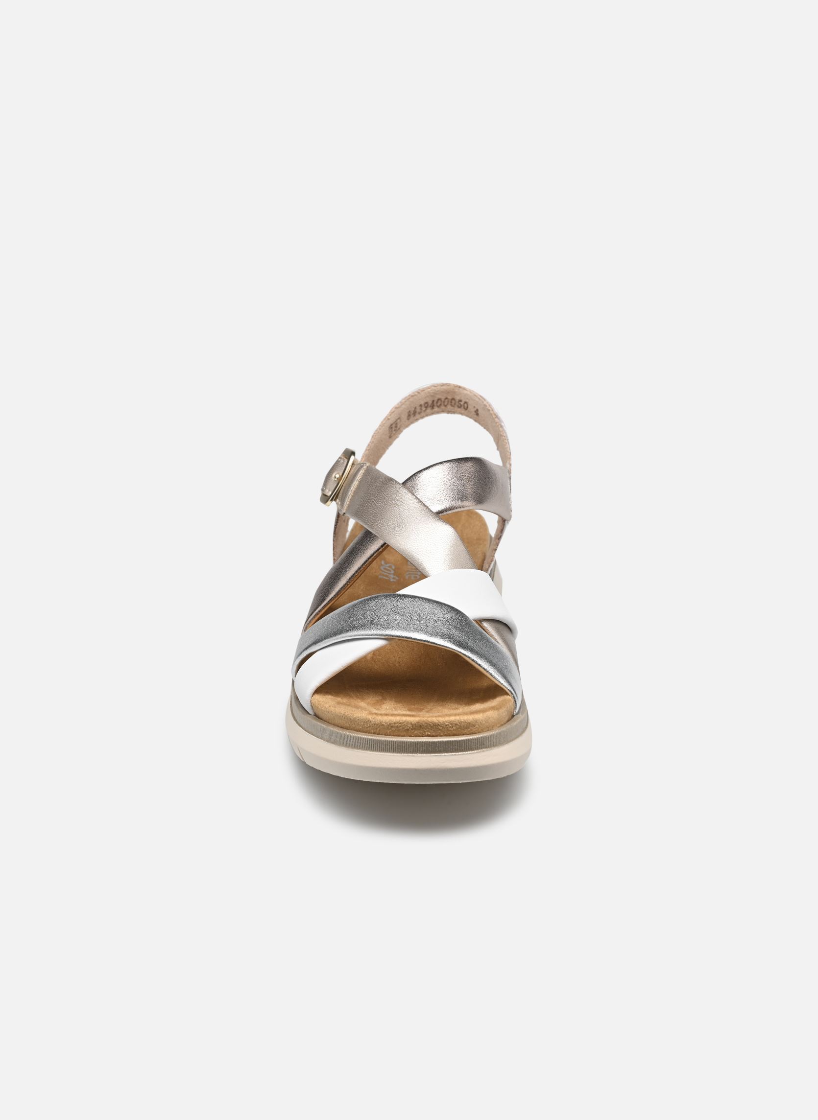 Sandalen met sleehak en plateau D2K53 dames goud en brons Remonte Sandalen met sleehak en plateau D2K53 dames goud en brons METALLIQUE