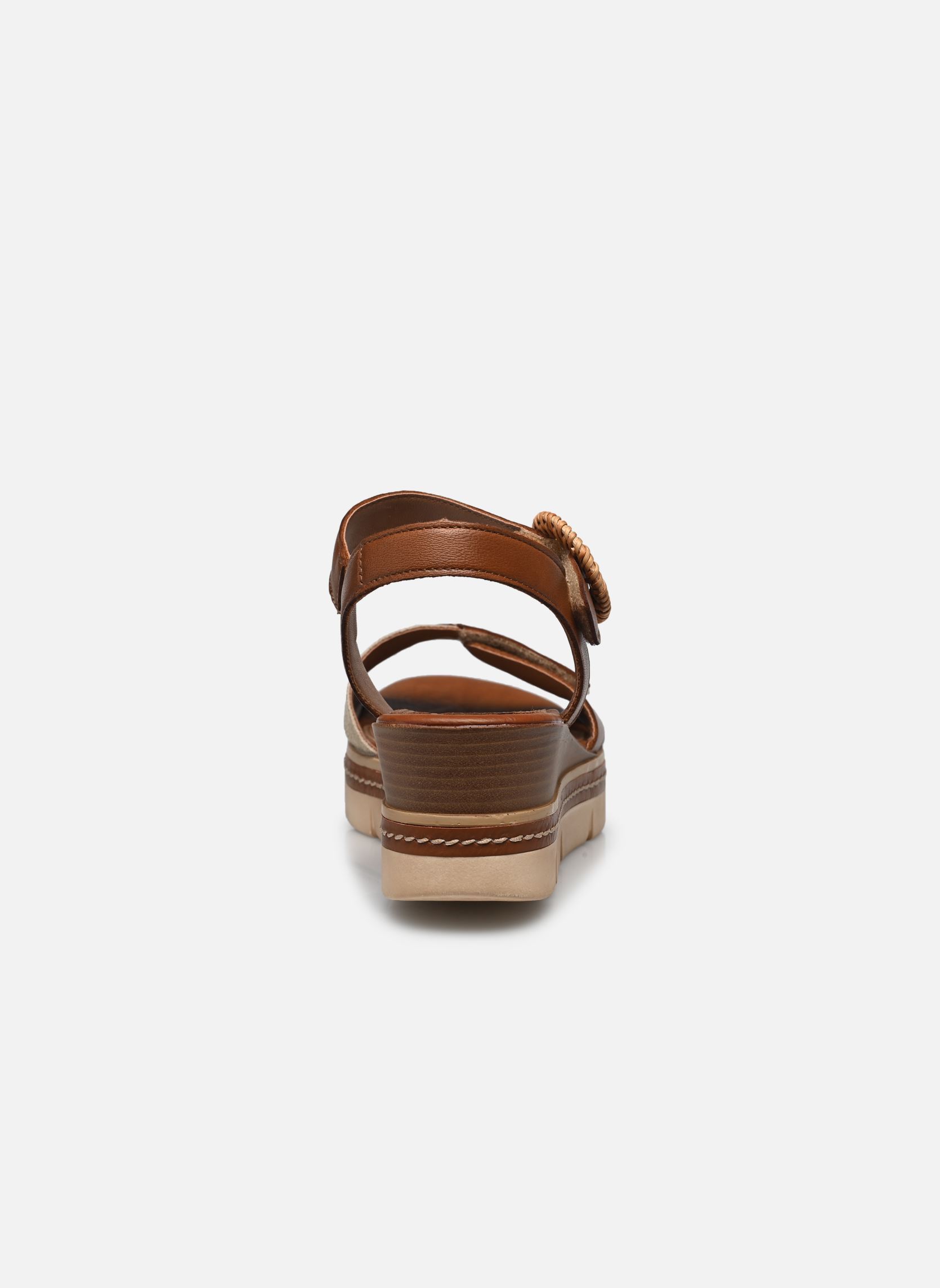 Sandales compensées et plateformes D2L50 femme marron Remonte Sandales compensées et plateformes D2L50 femme marron MARRON COMBINE