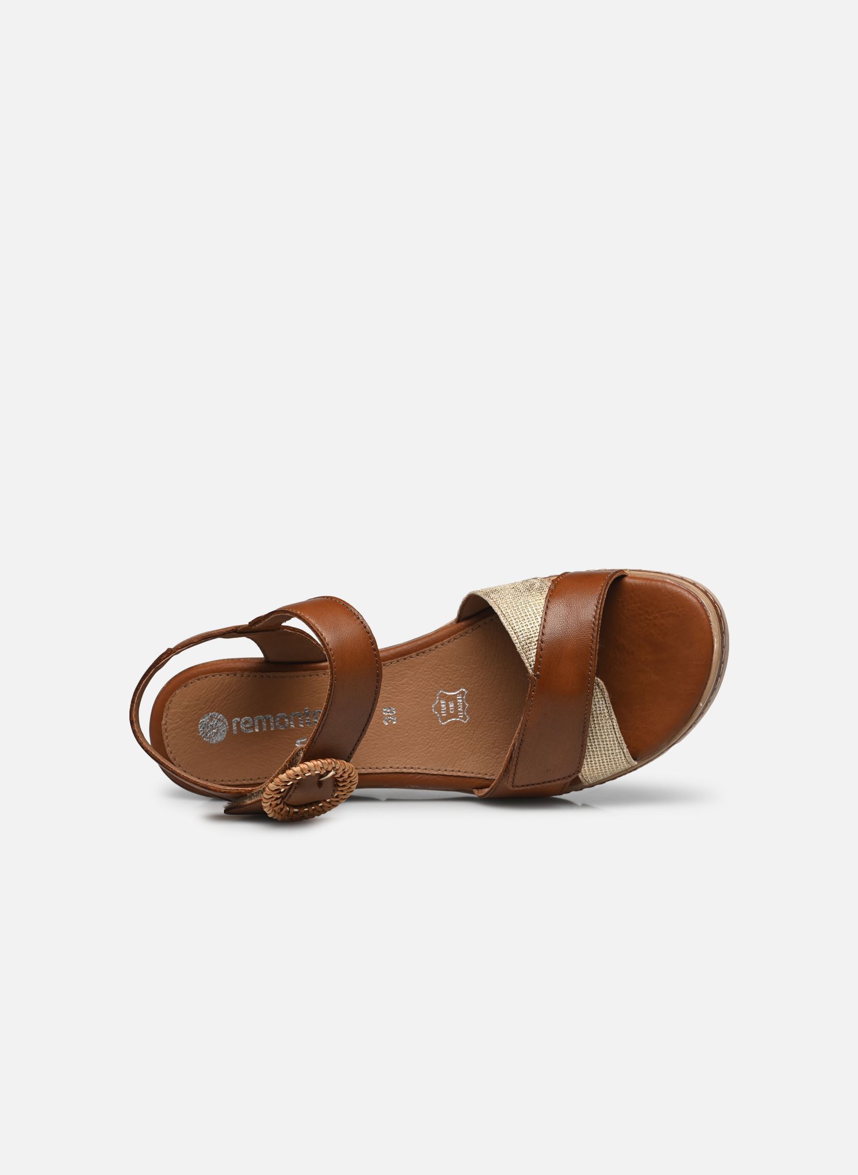 Sandales compensées et plateformes D2L50 femme marron Remonte Sandales compensées et plateformes D2L50 femme marron MARRON COMBINE