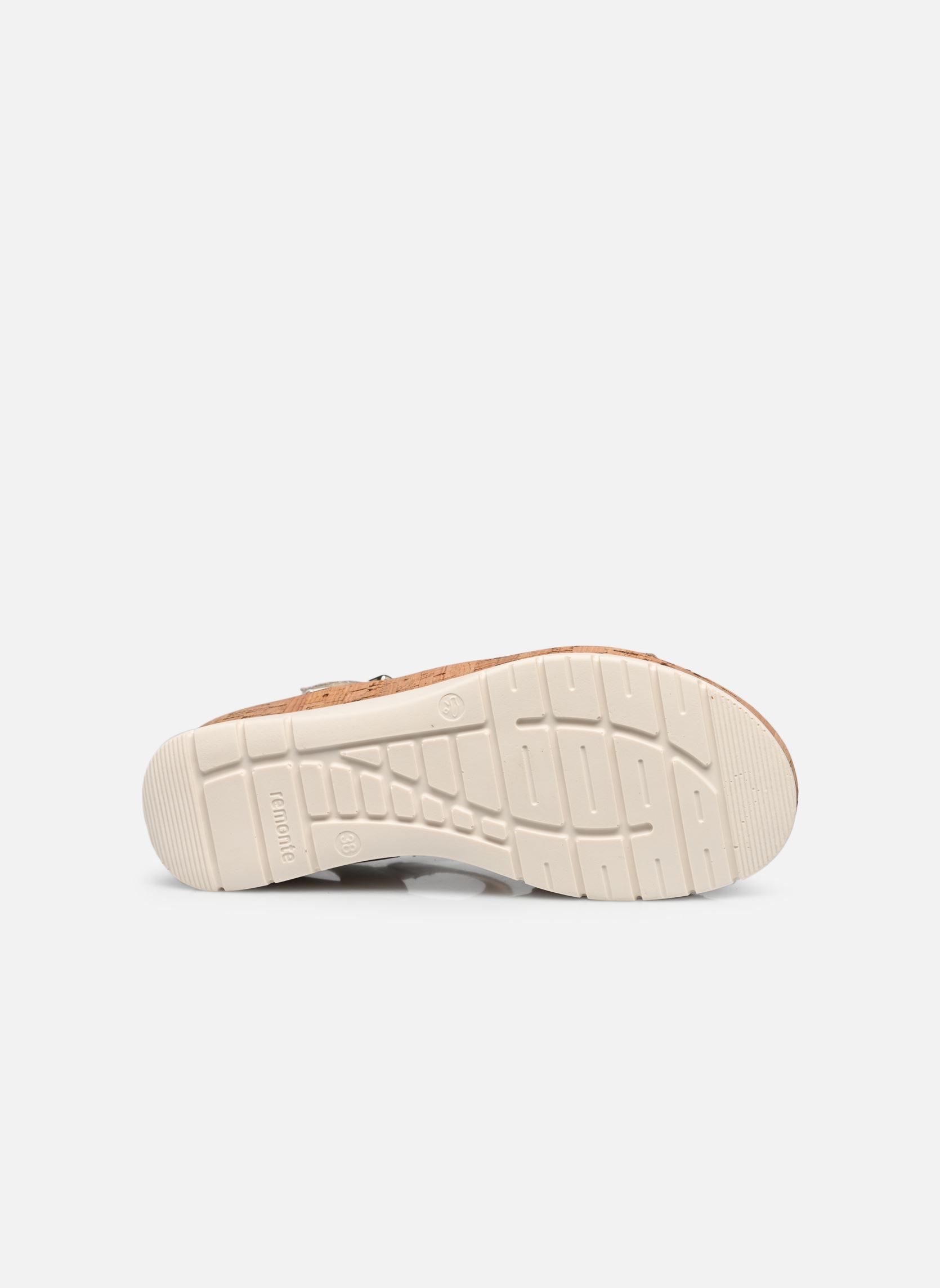 Sandales compensées et plateformes D2P50 femme blanc Remonte Sandales compensées et plateformes D2P50 femme blanc BLANC COMBINE