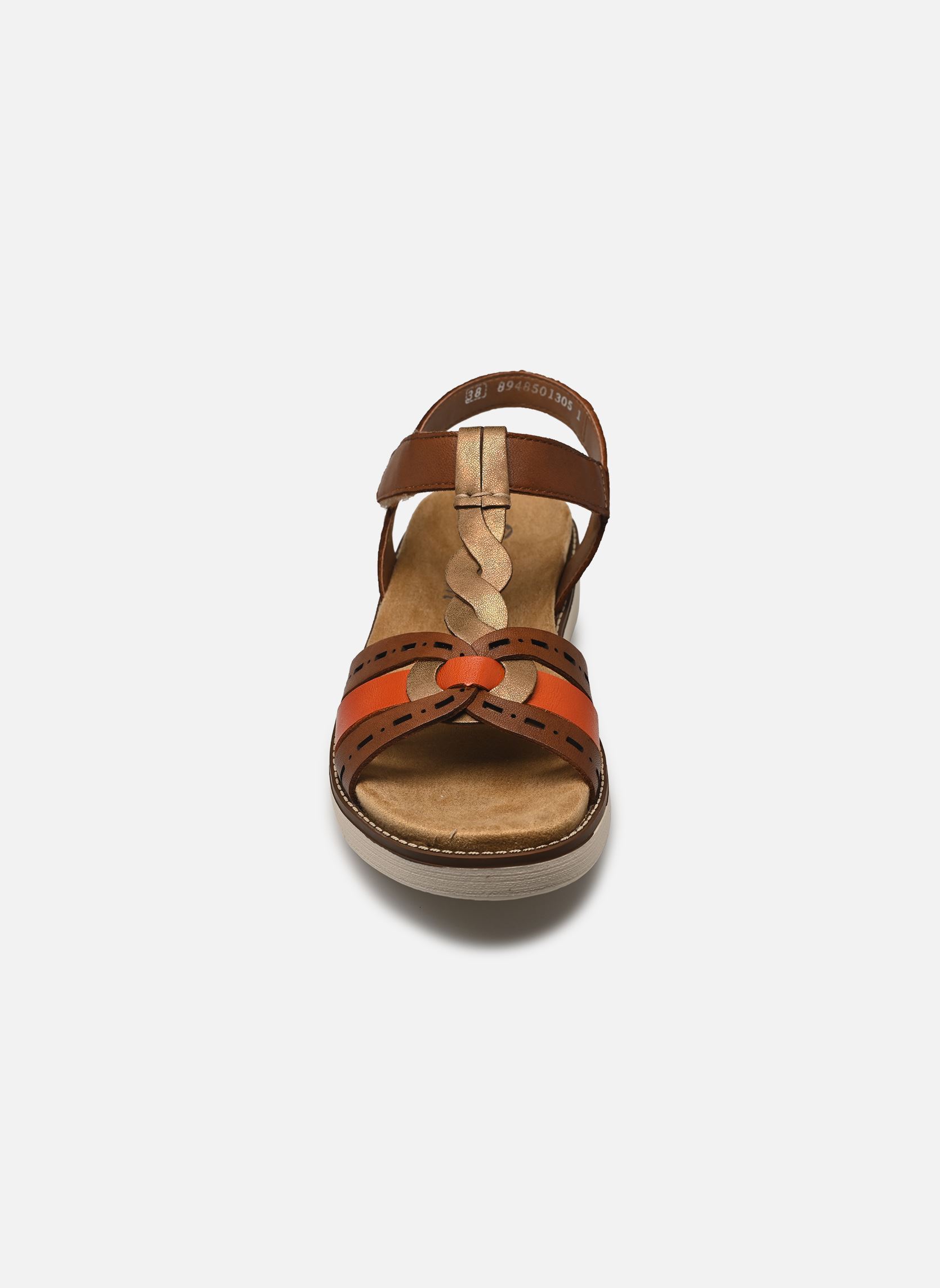 Platte sandalen D2044 dames bruin Remonte Platte sandalen D2044 dames bruin MARRON COMBINE