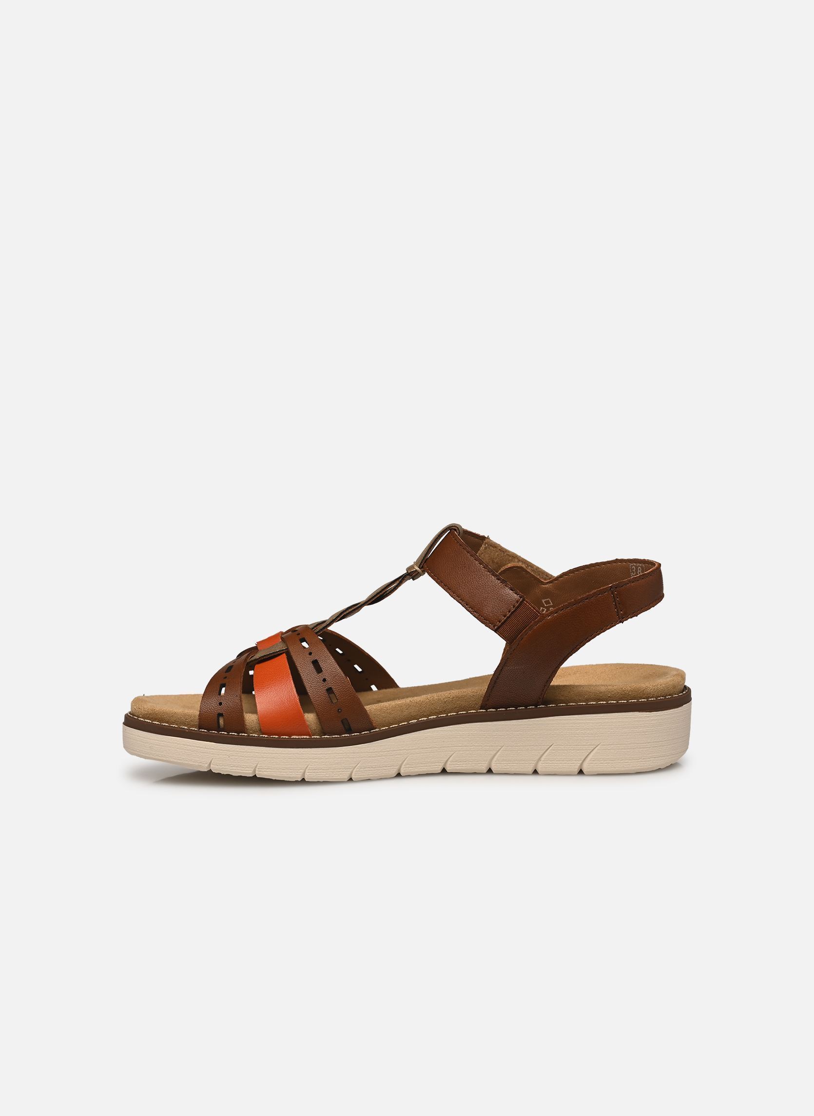 Platte sandalen D2044 dames bruin Remonte Platte sandalen D2044 dames bruin MARRON COMBINE