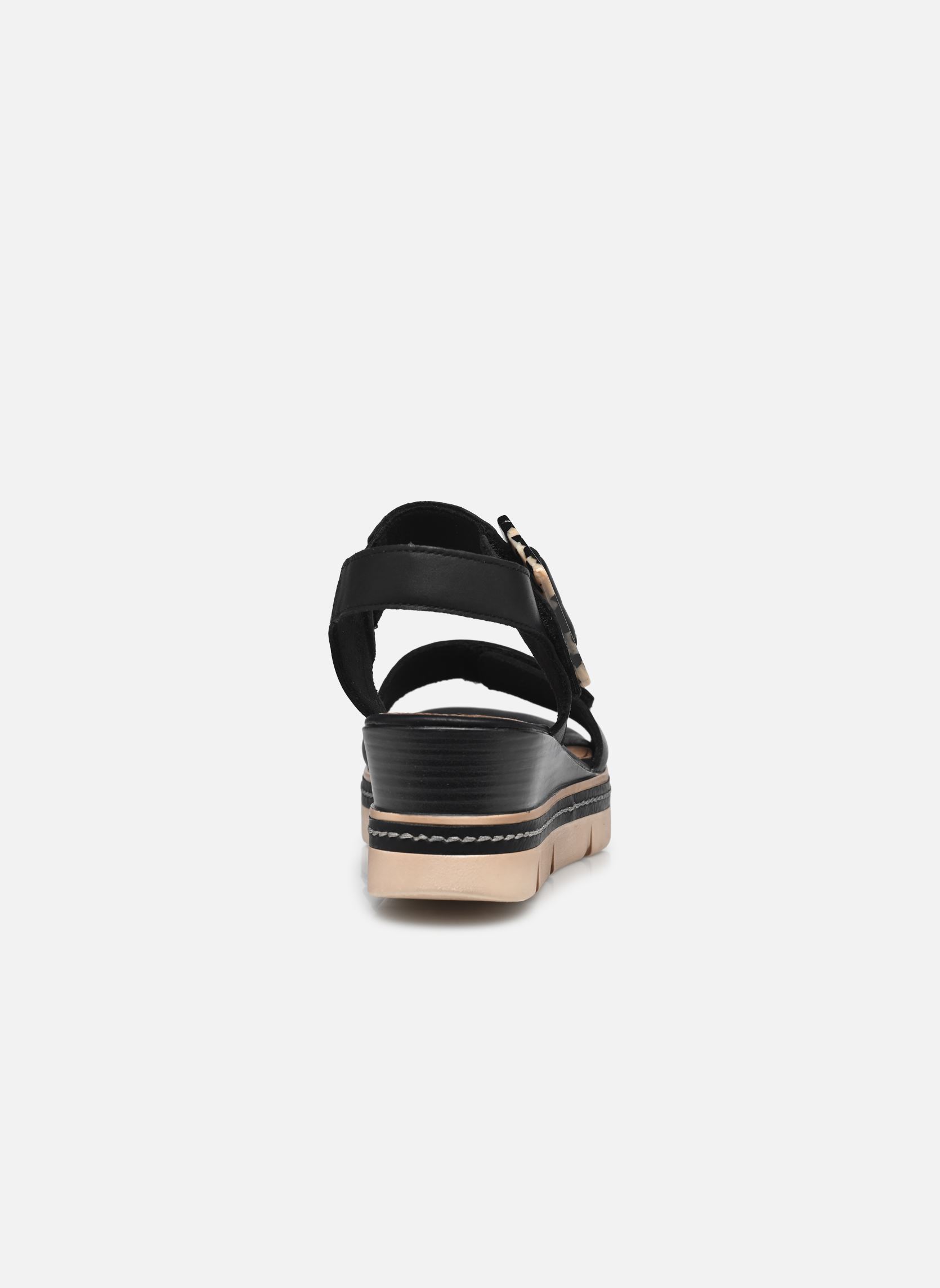 Sandales compensées et plateformes D2L53 femme noir Remonte Sandales compensées et plateformes D2L53 femme noir NOIR