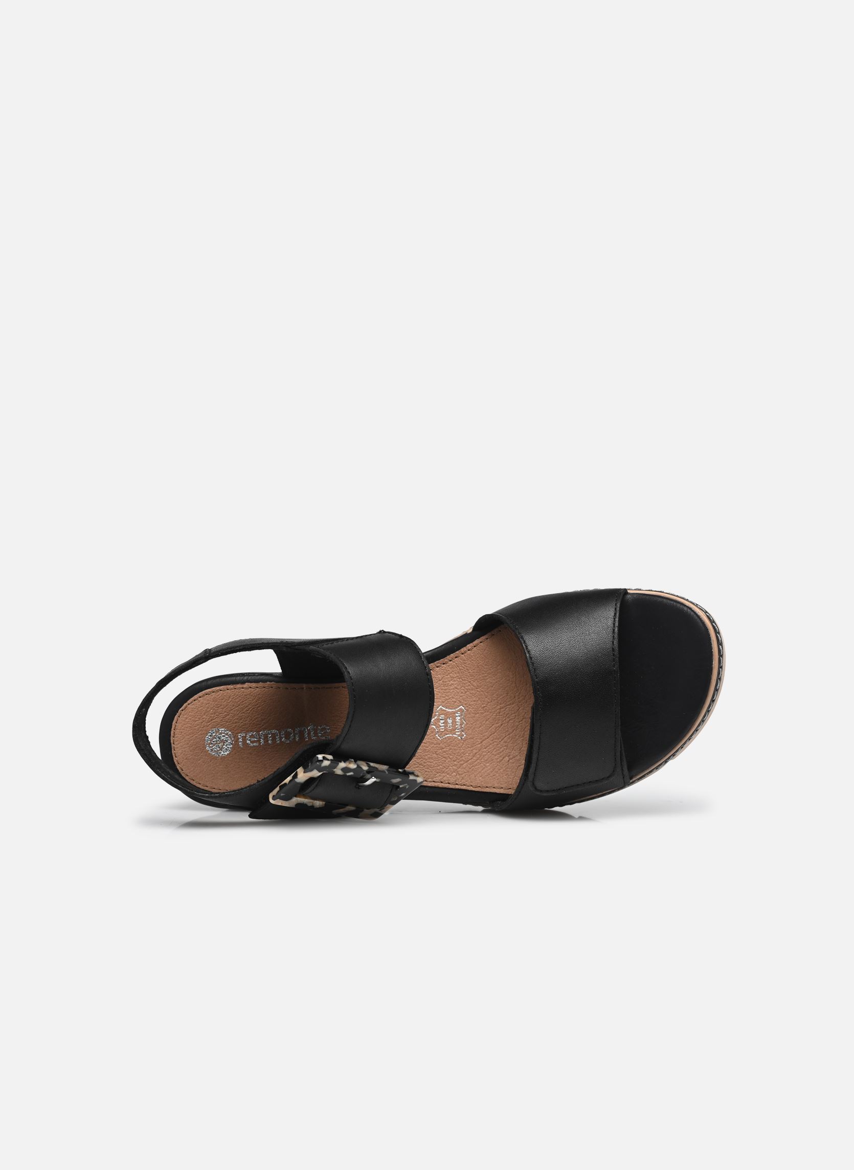 Sandales compensées et plateformes D2L53 femme noir Remonte Sandales compensées et plateformes D2L53 femme noir NOIR