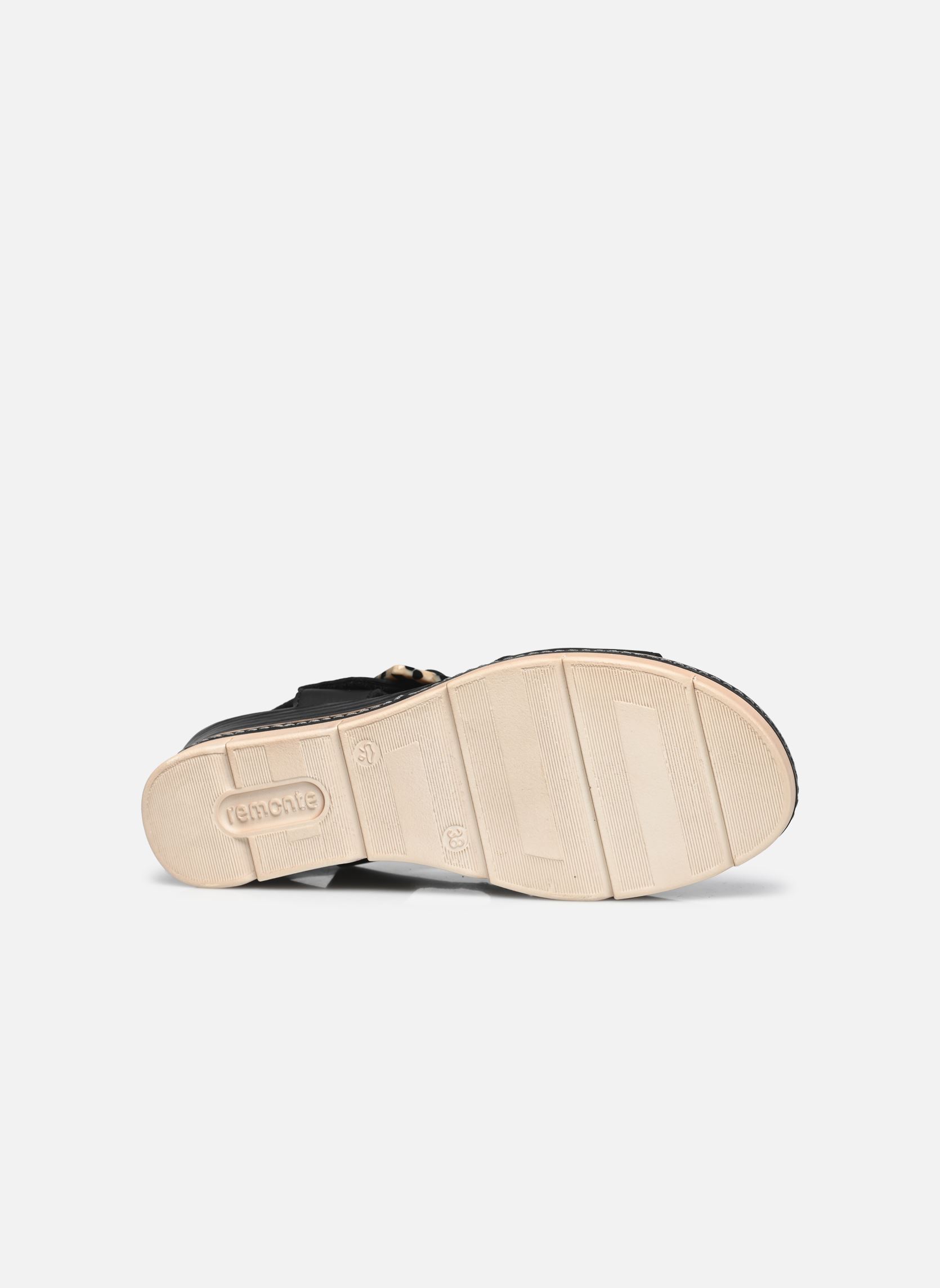 Sandales compensées et plateformes D2L53 femme noir Remonte Sandales compensées et plateformes D2L53 femme noir NOIR