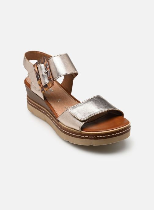 Remonte Sandalen met sleehak en plateau D2L53 dames zilver