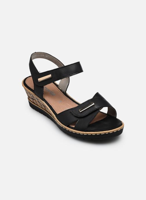 Remonte Sandales compensées et plateformes R6266 femme noir