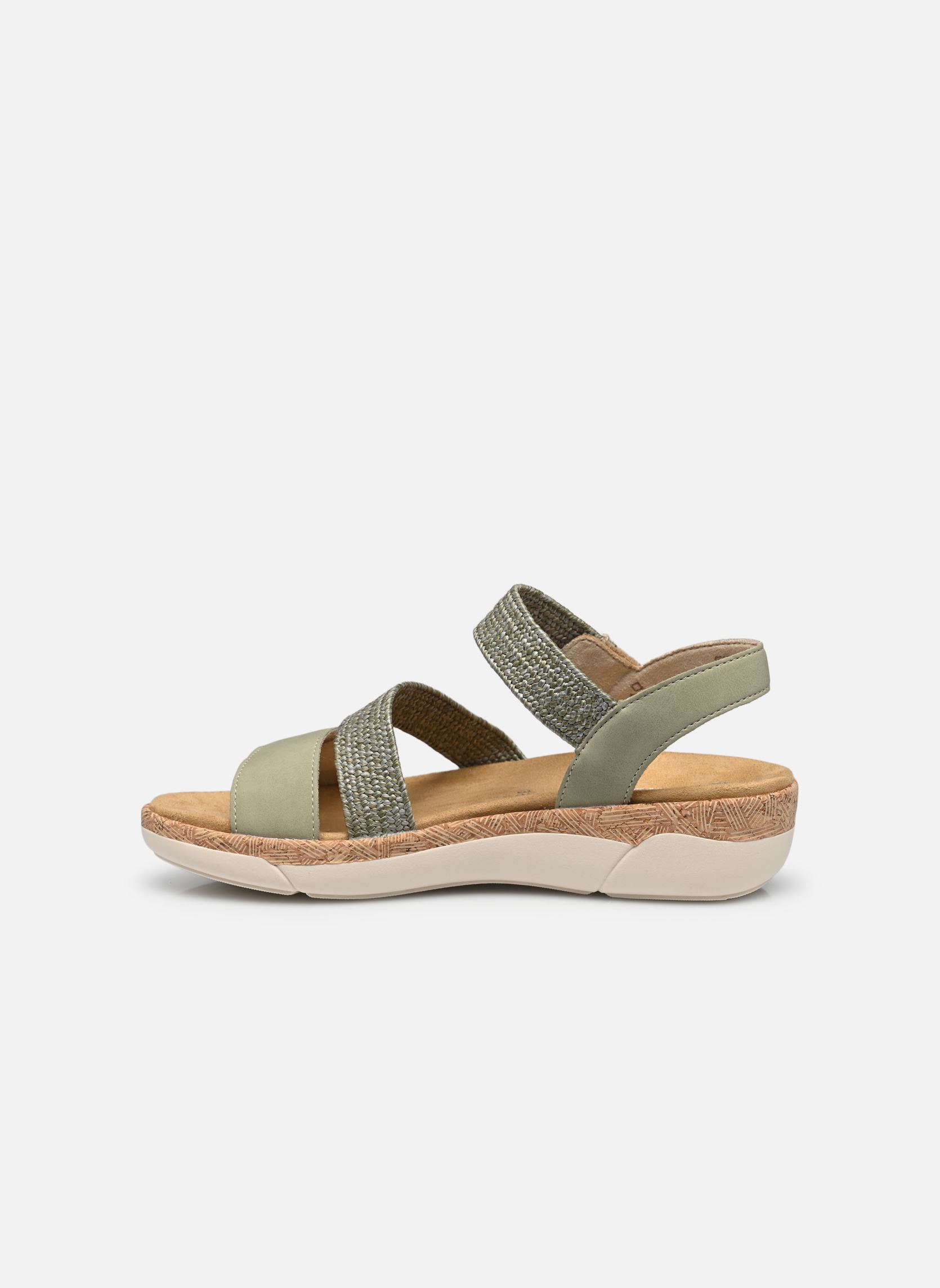 Sandales compensées et plateformes R6861 femme vert Remonte Sandales compensées et plateformes R6861 femme vert VERT