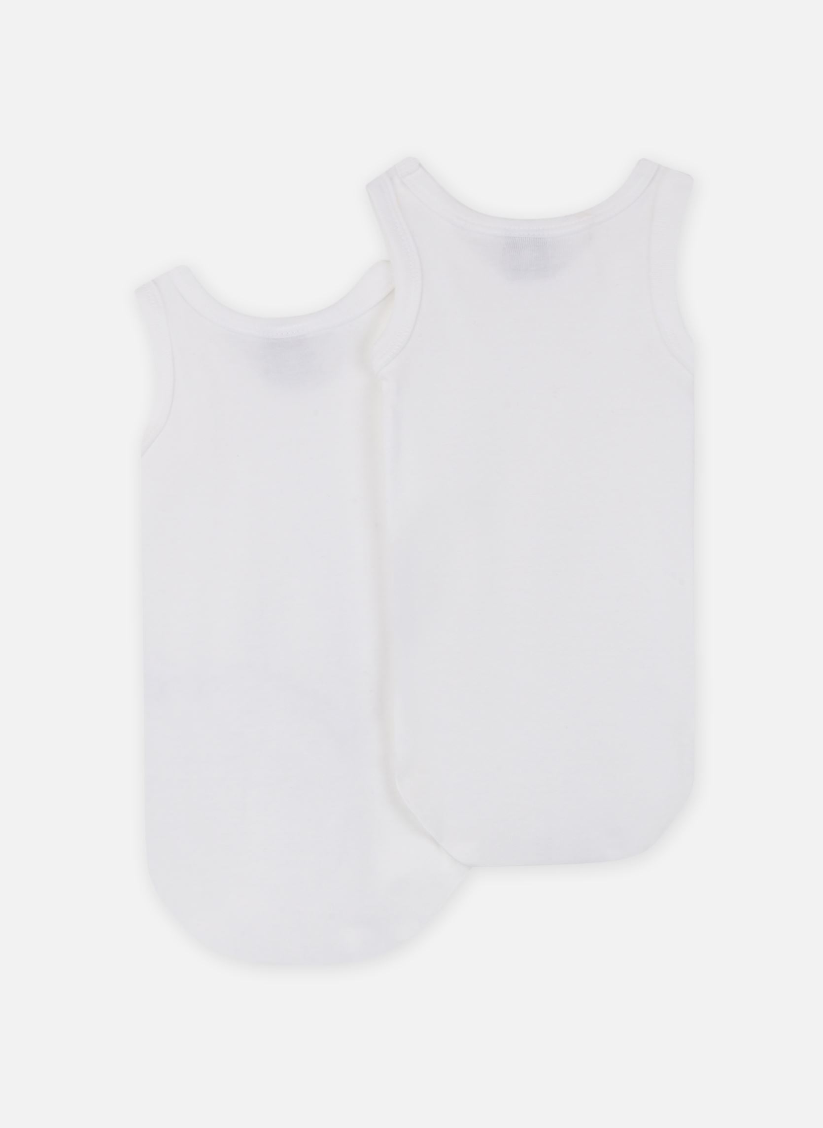 Bodies Lot de 2 Bodies Sans Manches garçon blanc Petit Bateau Bodies Lot de 2 Bodies Sans Manches garçon blanc VARIANTE 1