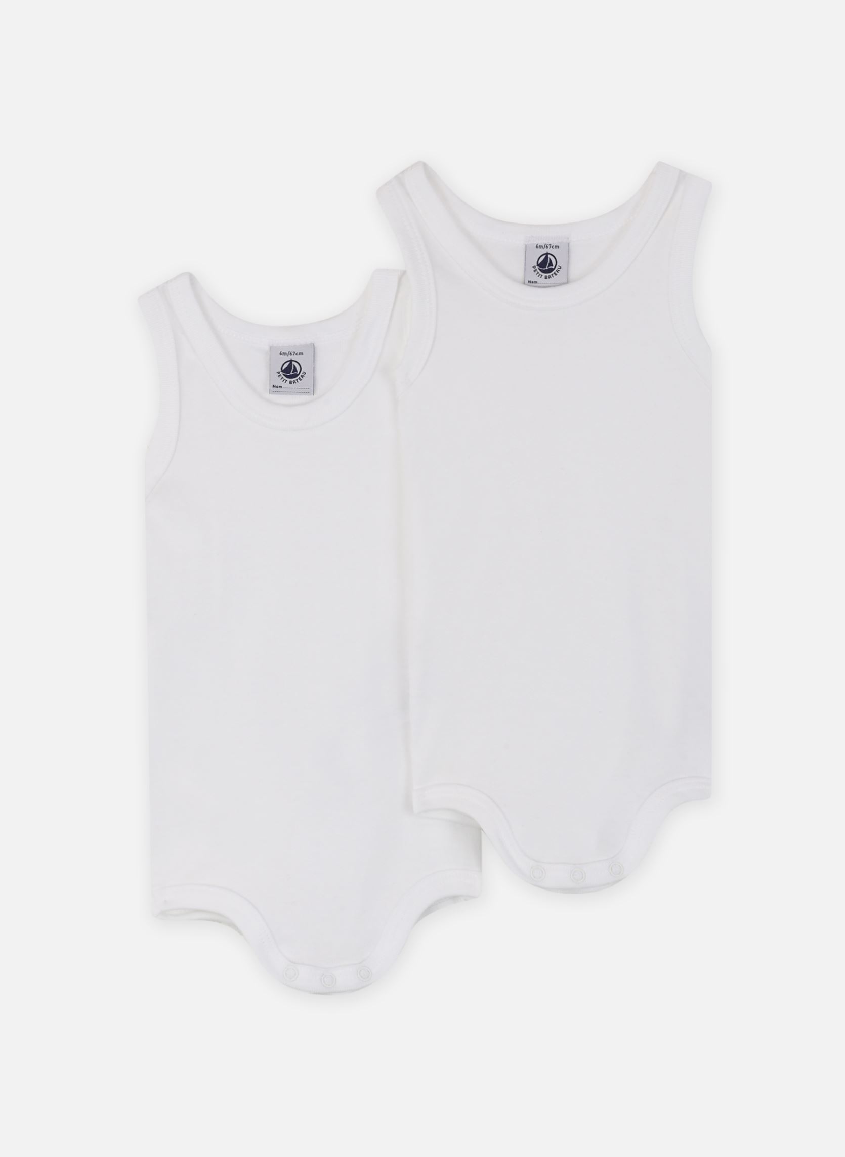 Vêtements Petit Bateau 2 Bodies SM A01T500 pour Accessoires