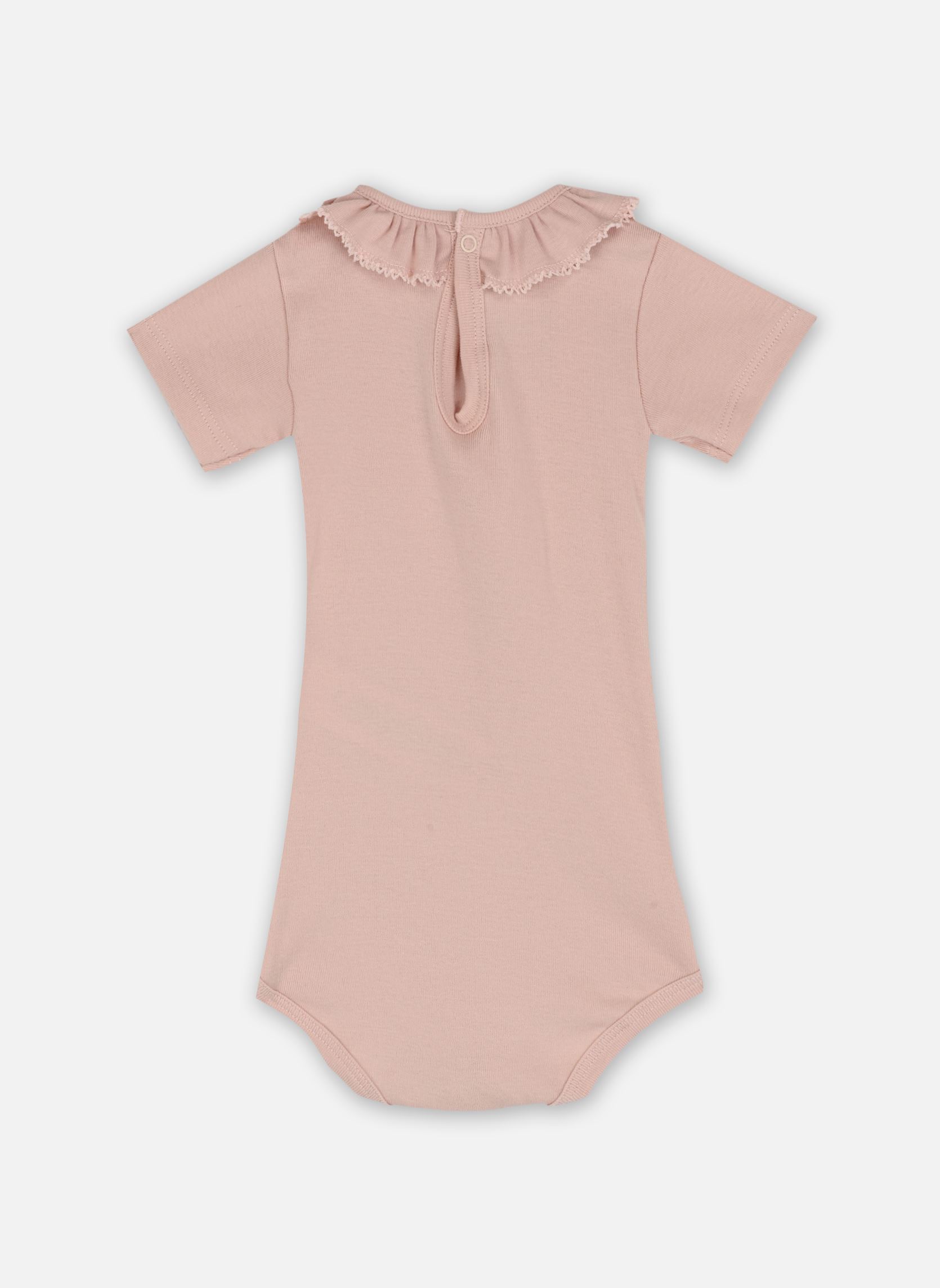 Bodies manches courtes Body MC Collerette Maggie fille rose Petit Bateau Bodies manches courtes Body MC Collerette Maggie fille rose Saline