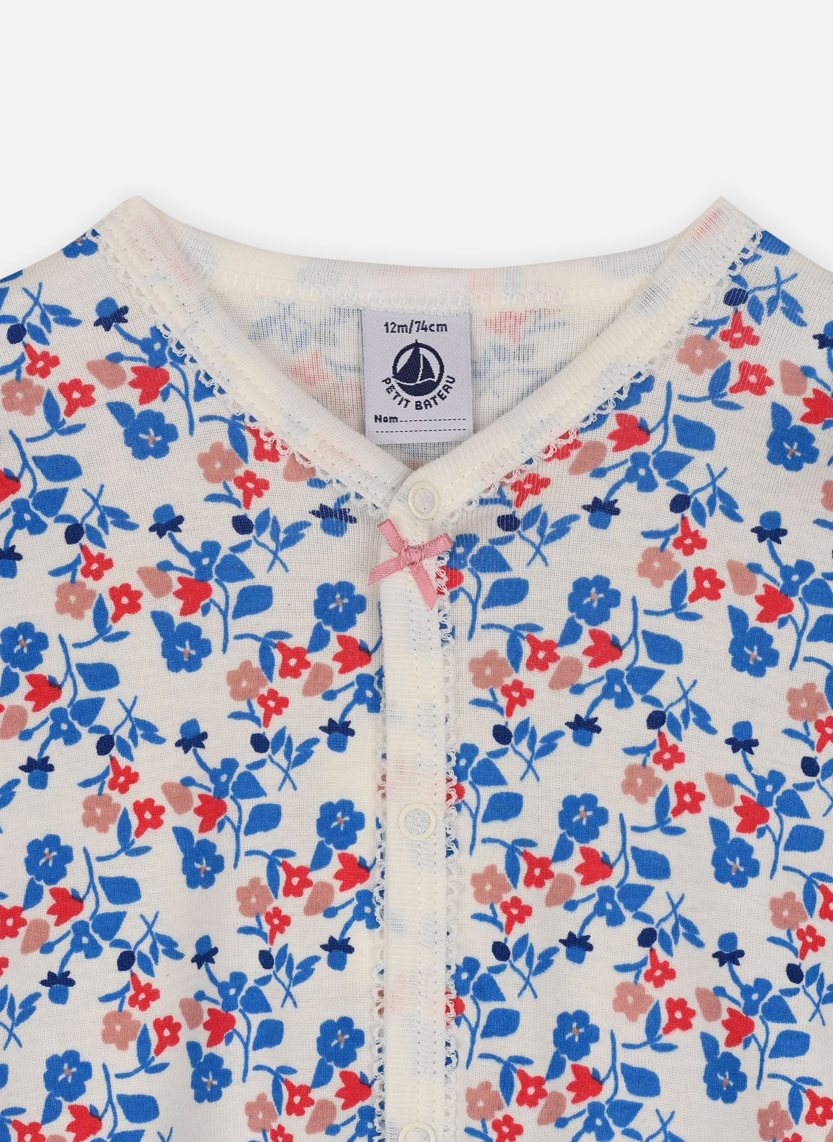 Pyjamas et Grenouillères Dors Bien Sans Pieds Berenice fille blanc Petit Bateau Pyjamas et Grenouillères Dors Bien Sans Pieds Berenice fille blanc MARSHMALLOW/MULTICO