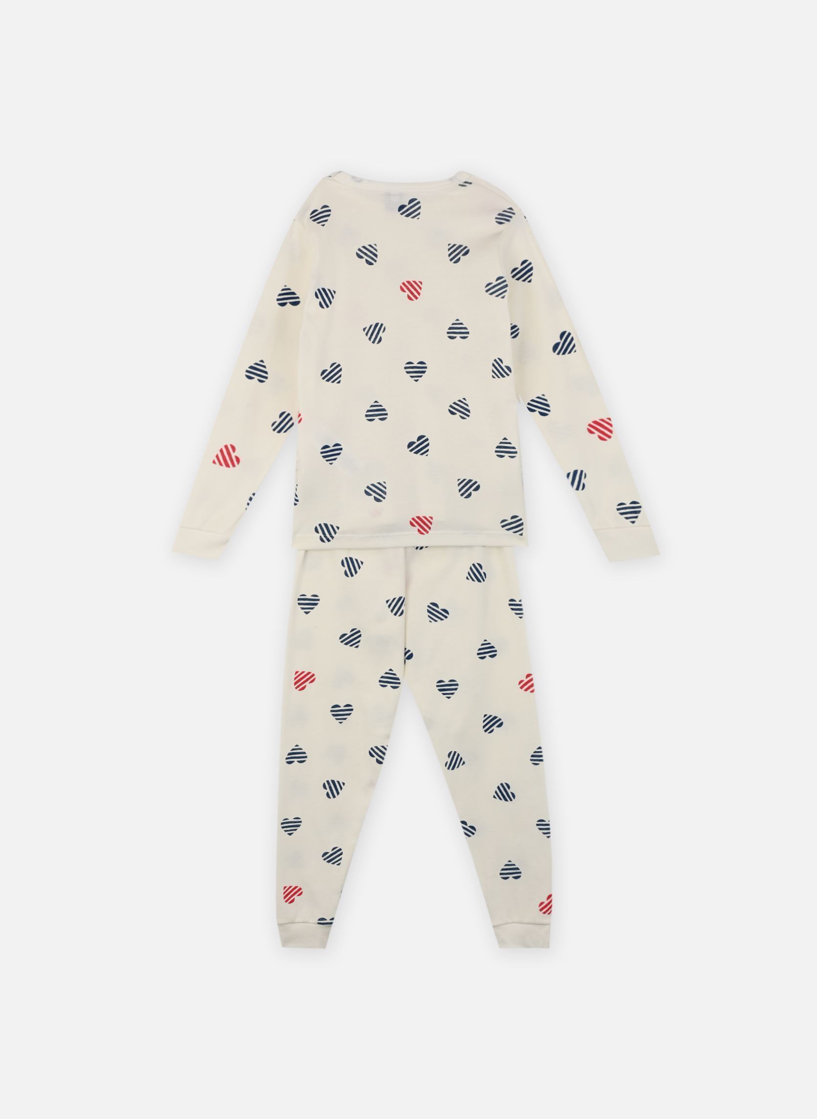 Ensembles de pyjamas Pyjama Bretonne fille blanc Petit Bateau Ensembles de pyjamas Pyjama Bretonne fille blanc MARSHMALLOW/MULTICO