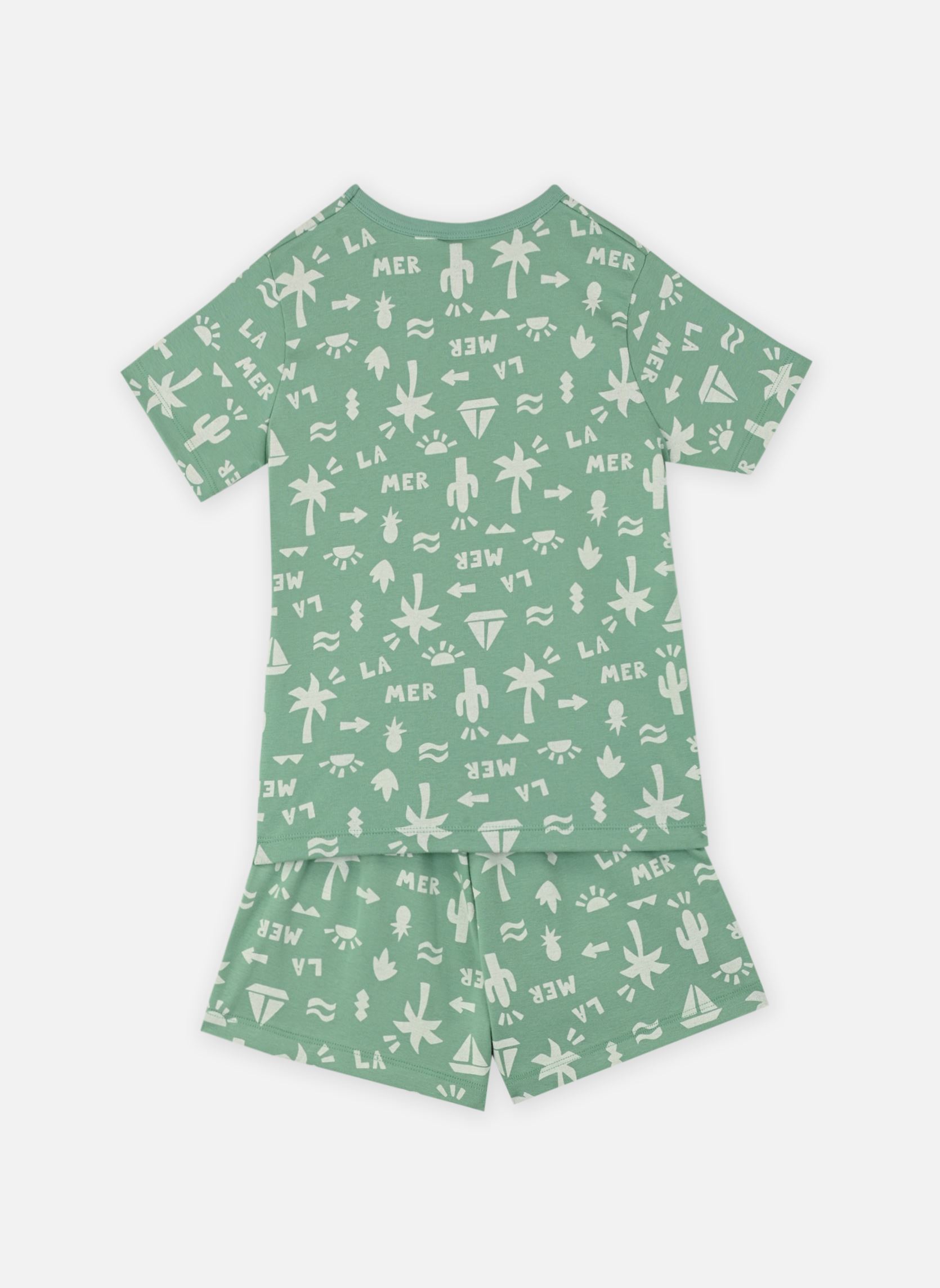 Ensembles de pyjamas Pyjacourt Brook garçon vert Petit Bateau Ensembles de pyjamas Pyjacourt Brook garçon vert Aloevera/Marshmallow