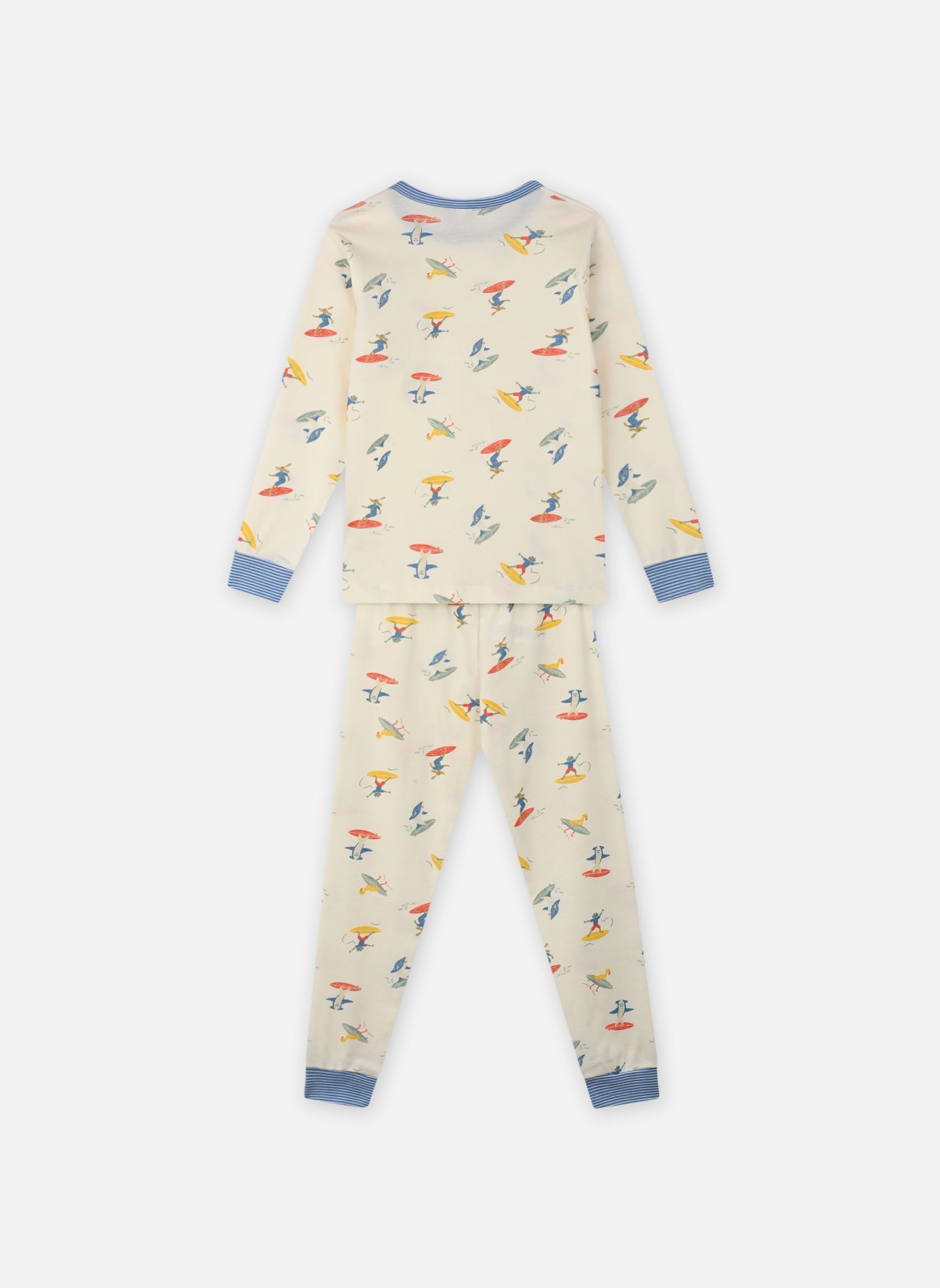 Ensembles de pyjamas Pyjama Brigado garçon blanc Petit Bateau Ensembles de pyjamas Pyjama Brigado garçon blanc MARSHMALLOW/MULTICO