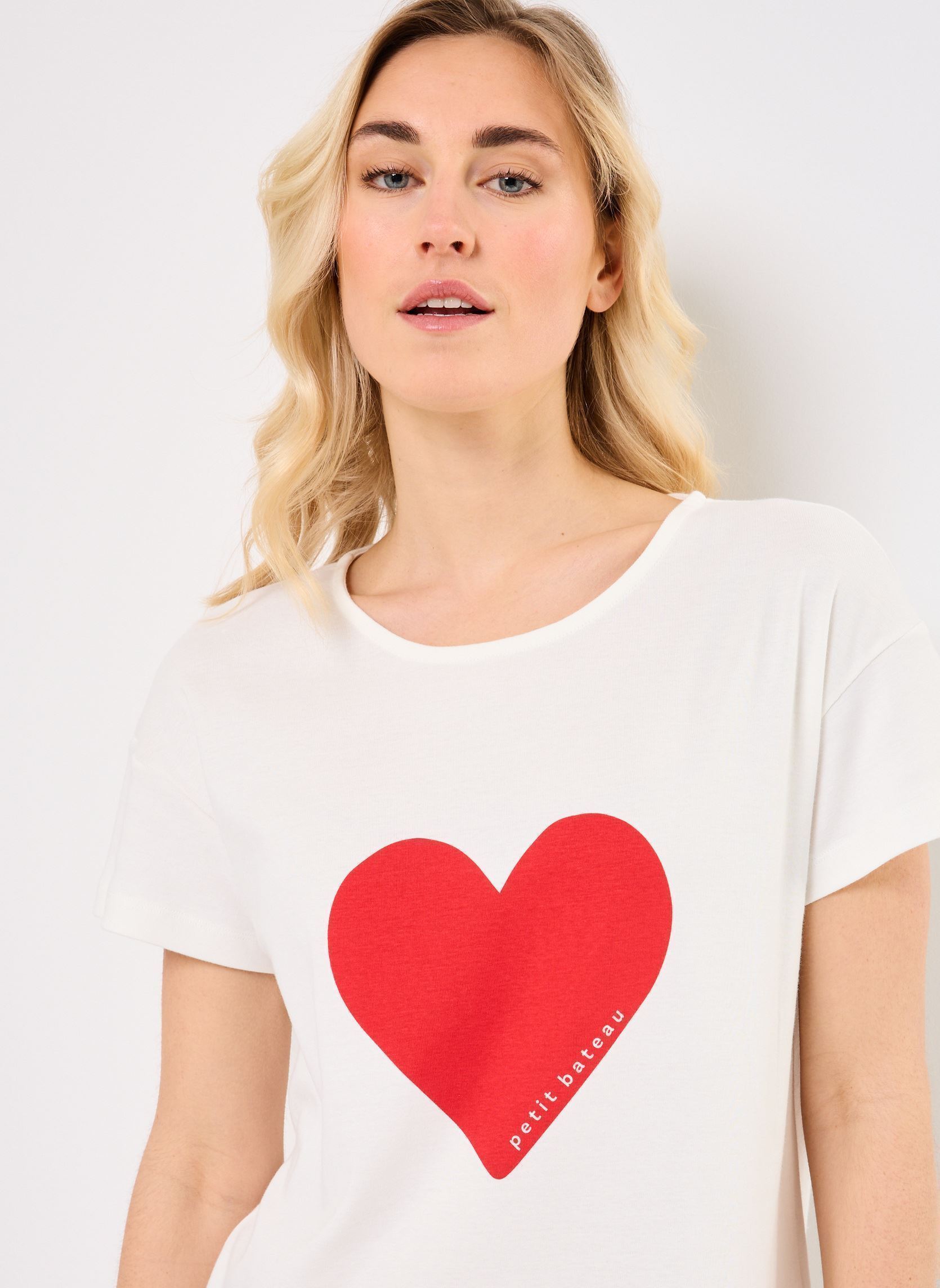Dames Pyjacourt Brune dames wit Petit Bateau Dames Pyjacourt Brune dames wit MARSHMALLOWSMOKING