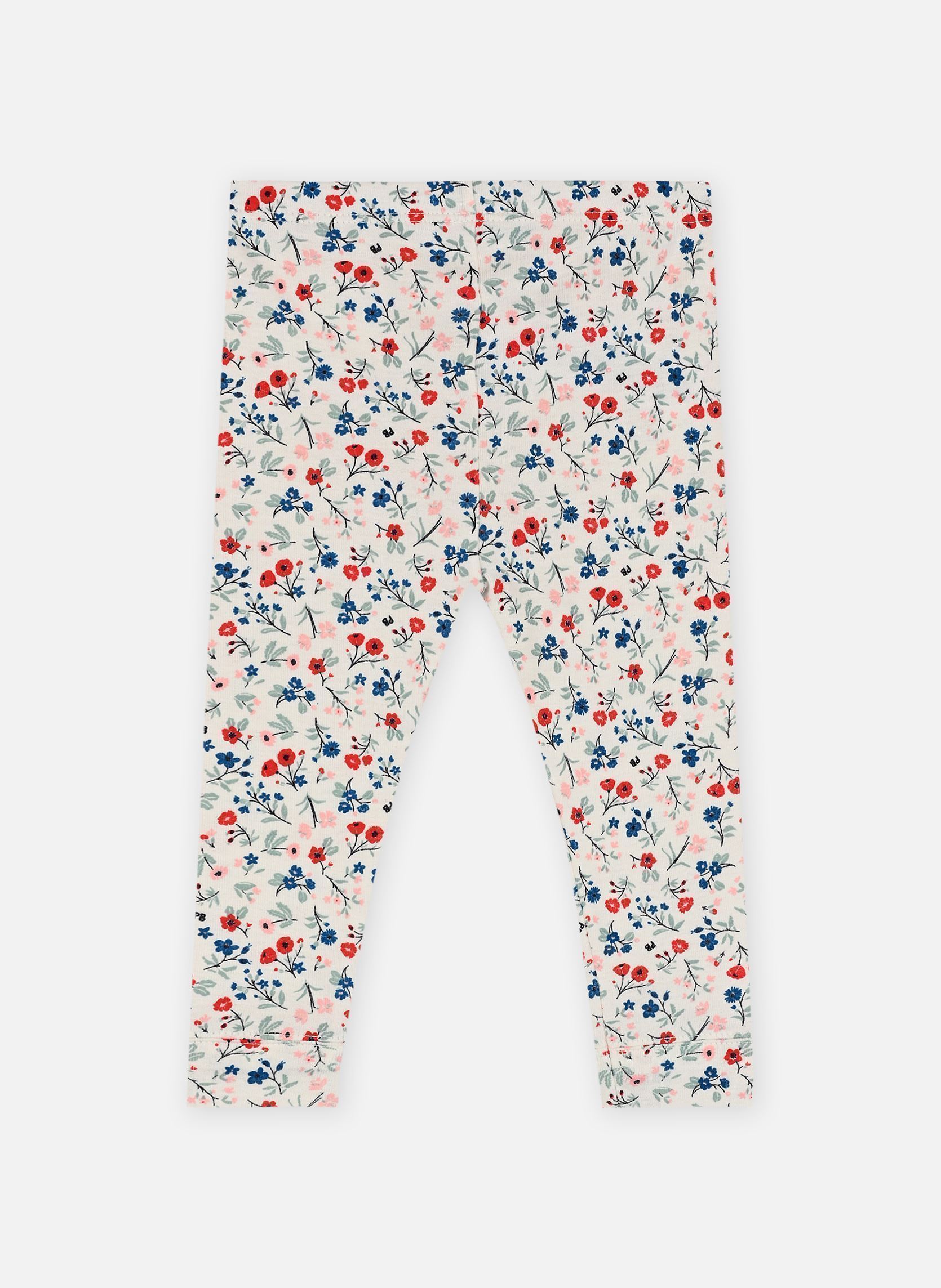 Leggings Legging Bago mädchen weiß Petit Bateau Leggings Legging Bago mädchen weiß MARSHMALLOW/MULTICO