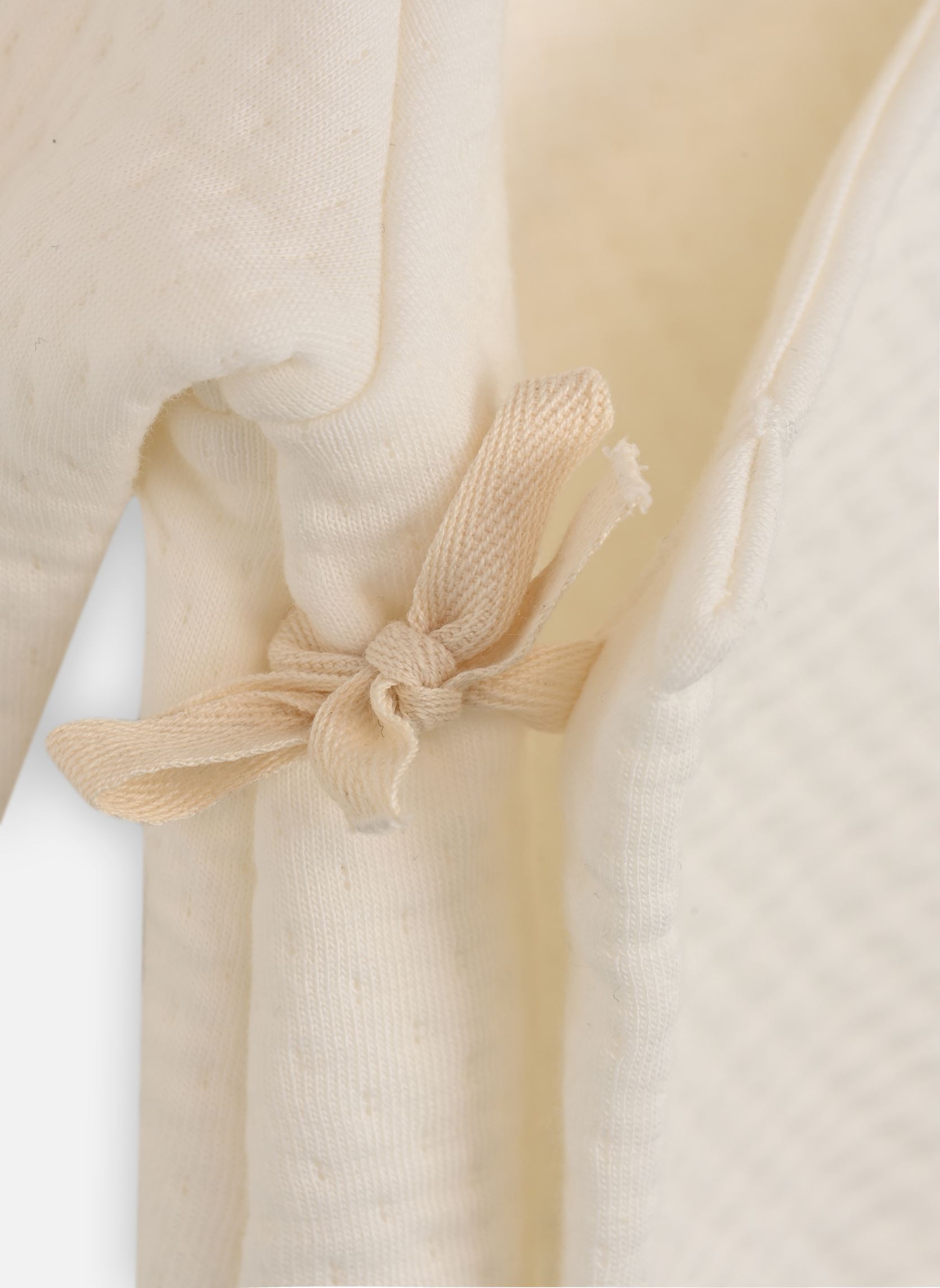 Vesten Cardigan Tlocon wit Petit Bateau Vesten Cardigan Tlocon wit Marshmallow