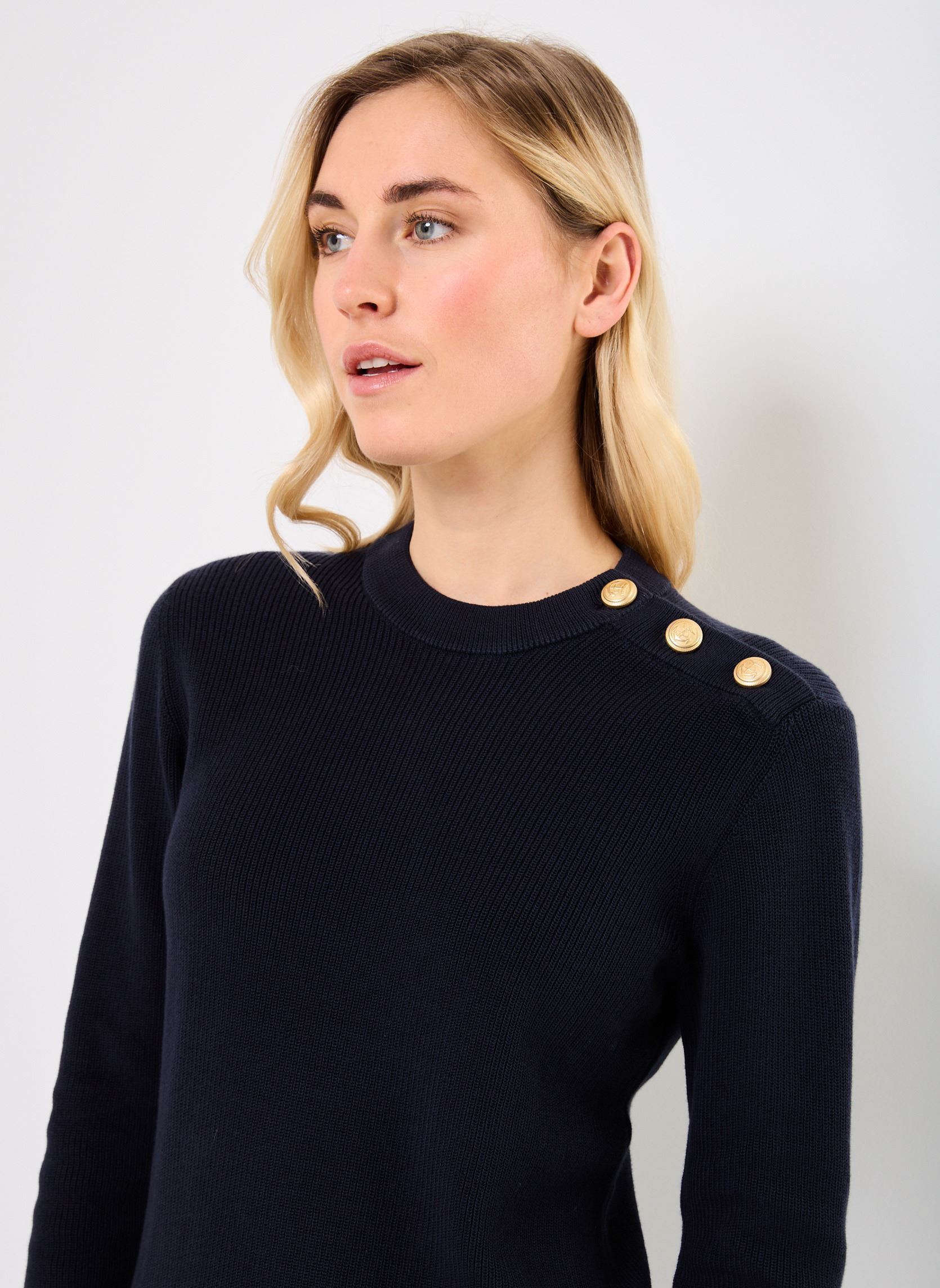 Truien Pull Babelo dames blauw Petit Bateau Truien Pull Babelo dames blauw Smoking