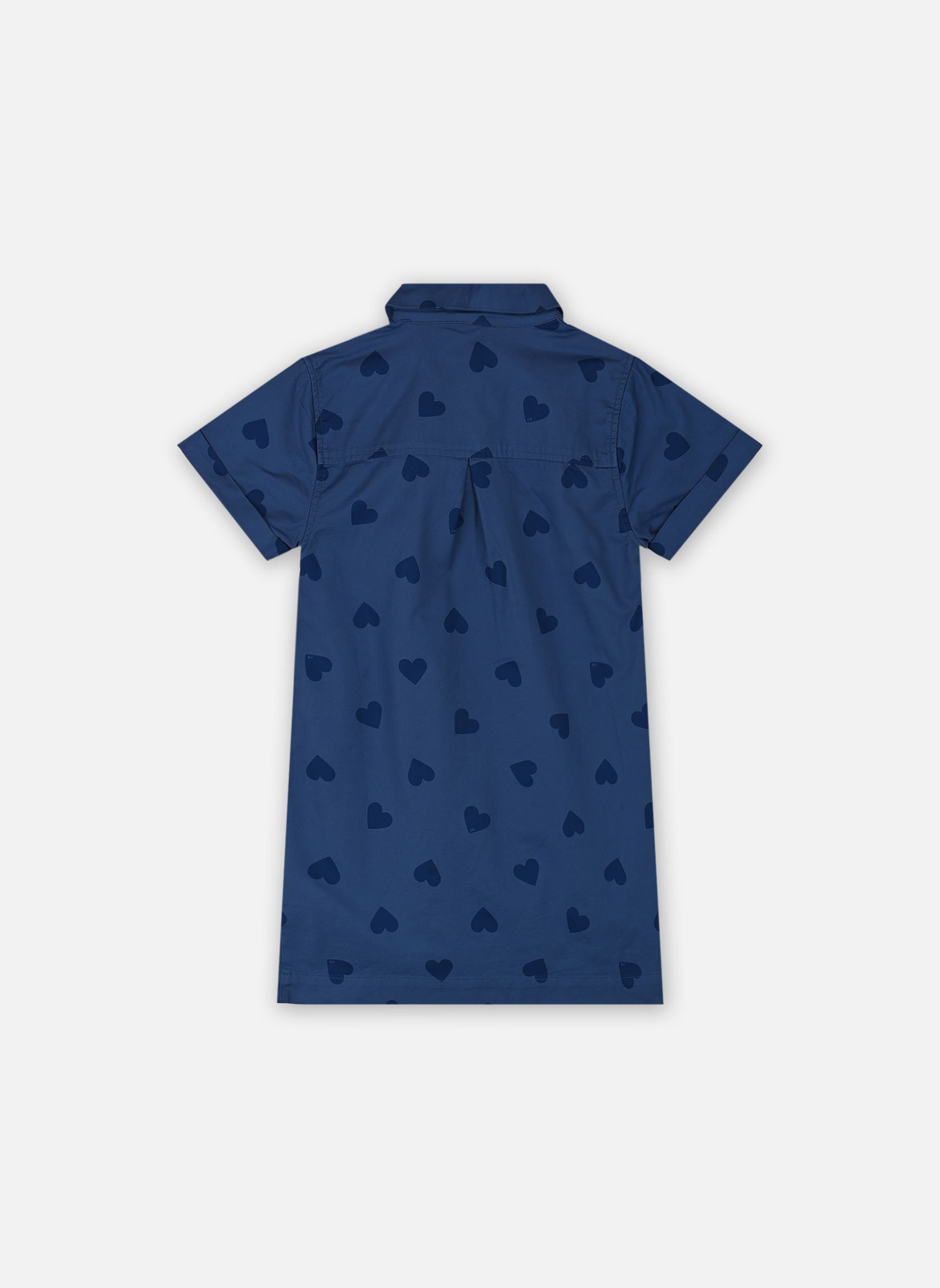 Robes Robe MC Bicoeur fille bleu Petit Bateau Robes Robe MC Bicoeur fille bleu Alaska Fonce/Medieval