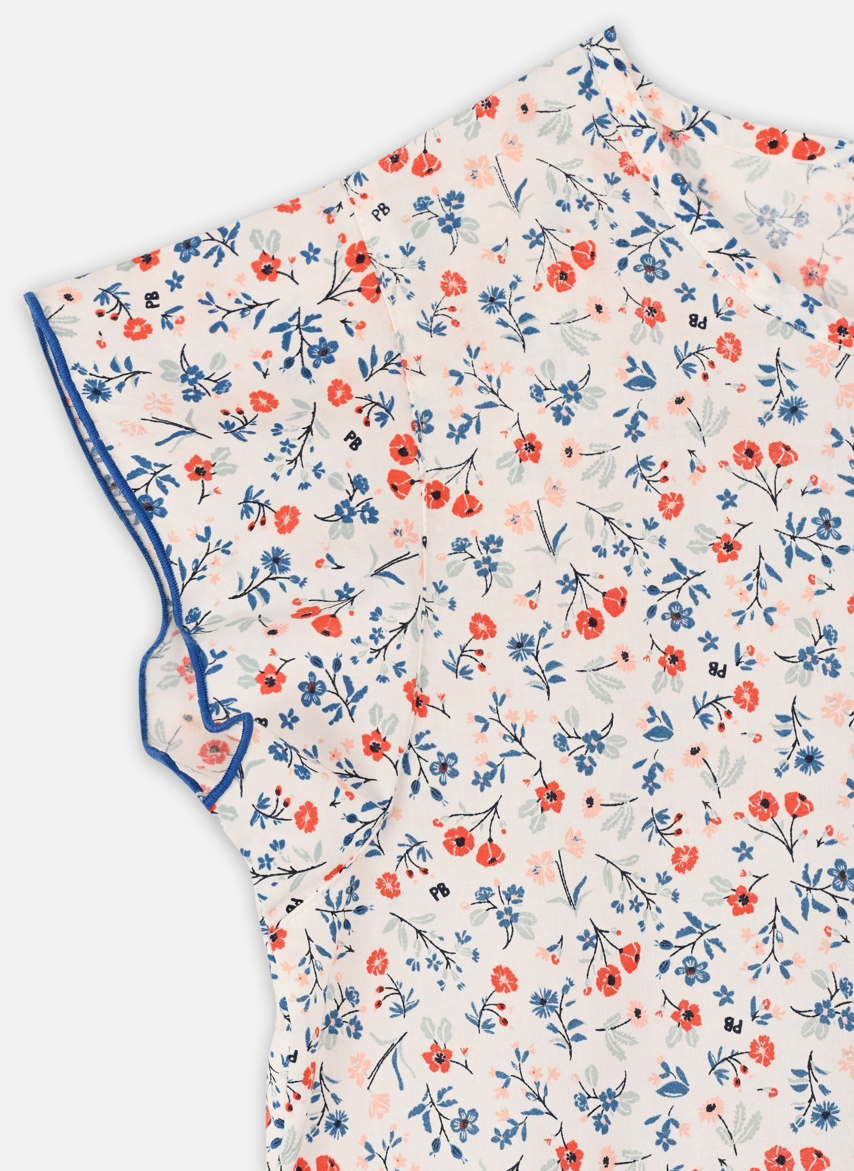 Abiti Robe MC Bolivia bambina bianco Petit Bateau Abiti Robe MC Bolivia bambina bianco MARSHMALLOW/MULTICO